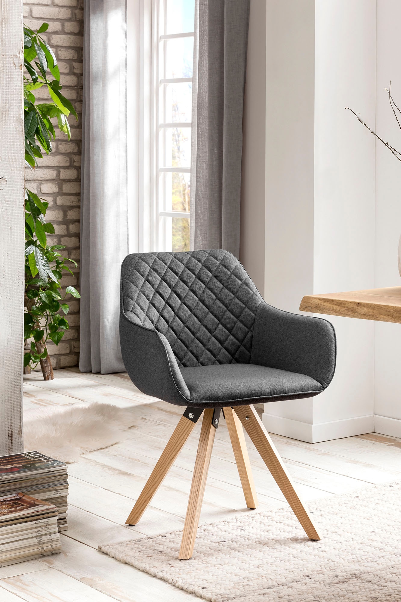 SalesFever Esszimmerstuhl »Bequemer Atuhl«, (Set), 2 St., Stoff, Elegantes günstig online kaufen
