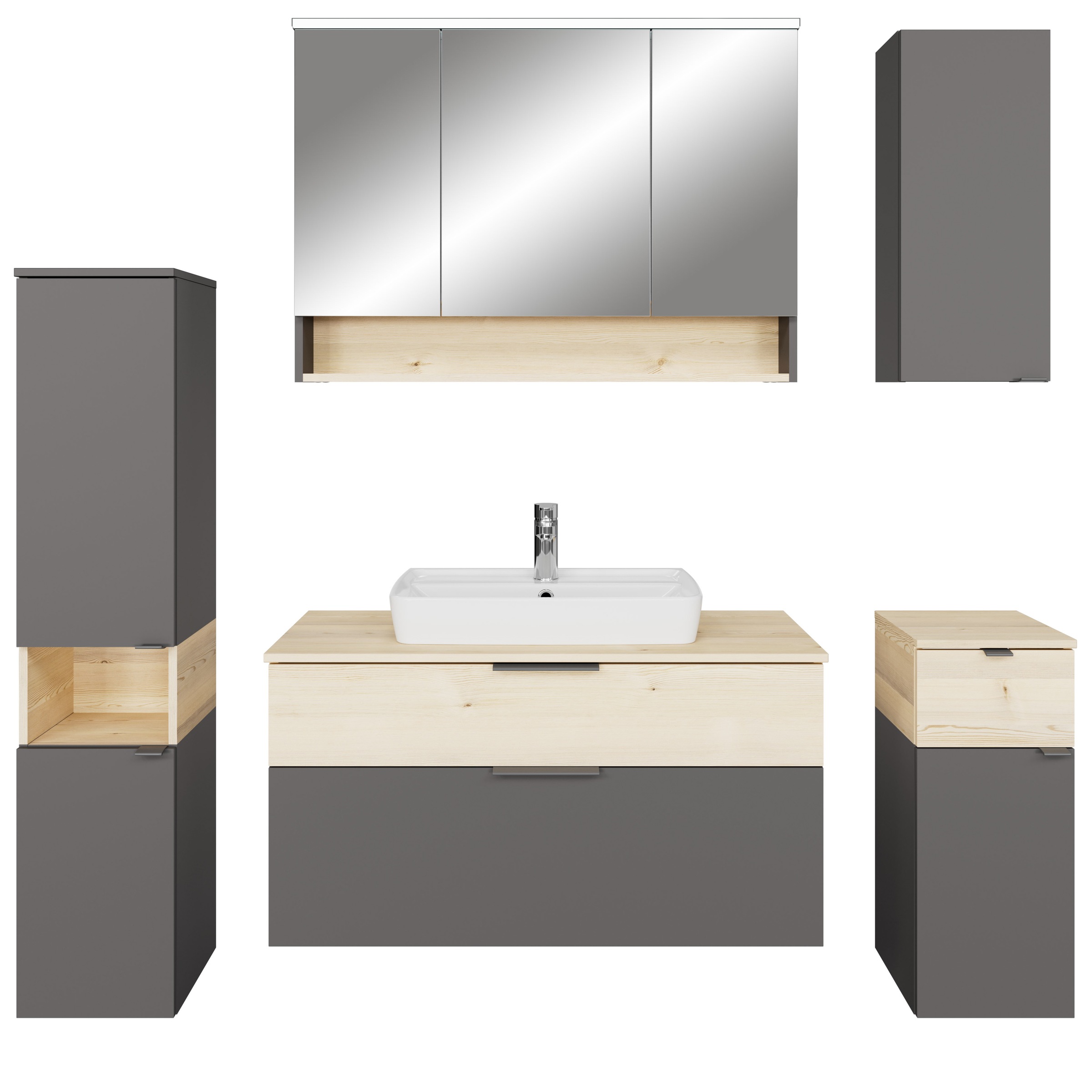 Saphir Badmöbel-Set »Quickset 394«, (Komplett-Set, 6 St.) günstig online kaufen