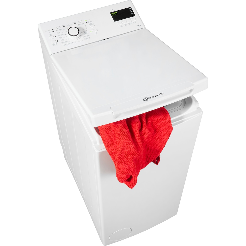 BAUKNECHT Waschmaschine Toplader »WAT Smart Eco 12C«, WAT Smart Eco 12C, 6 kg, 1200 U/min
