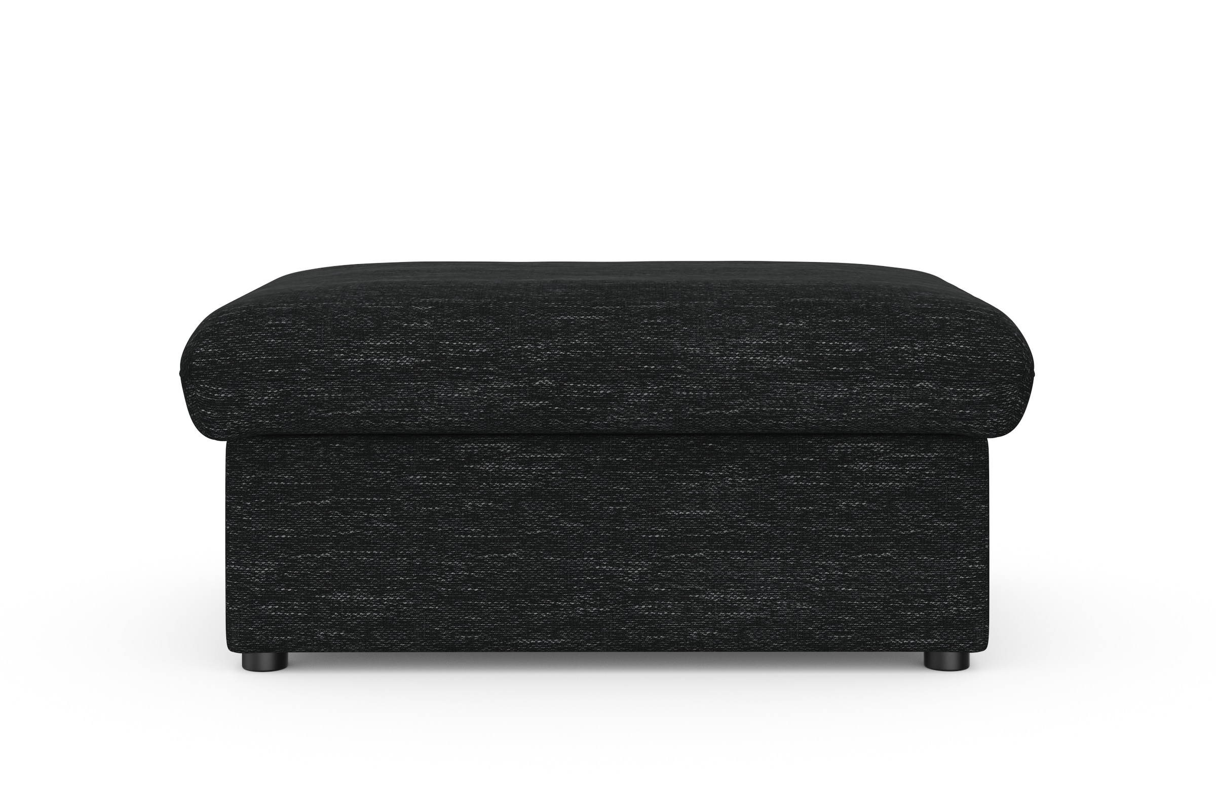 DOMO collection Hocker »Topper«, mit Wellenunterfederung, auf Kunststoffgleitern