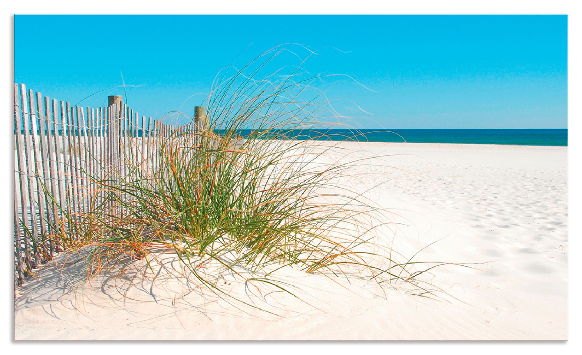 Artland Küchenrückwand "Schöne Sanddüne mit Gräsern und Zaun", (1 tlg.), Al günstig online kaufen