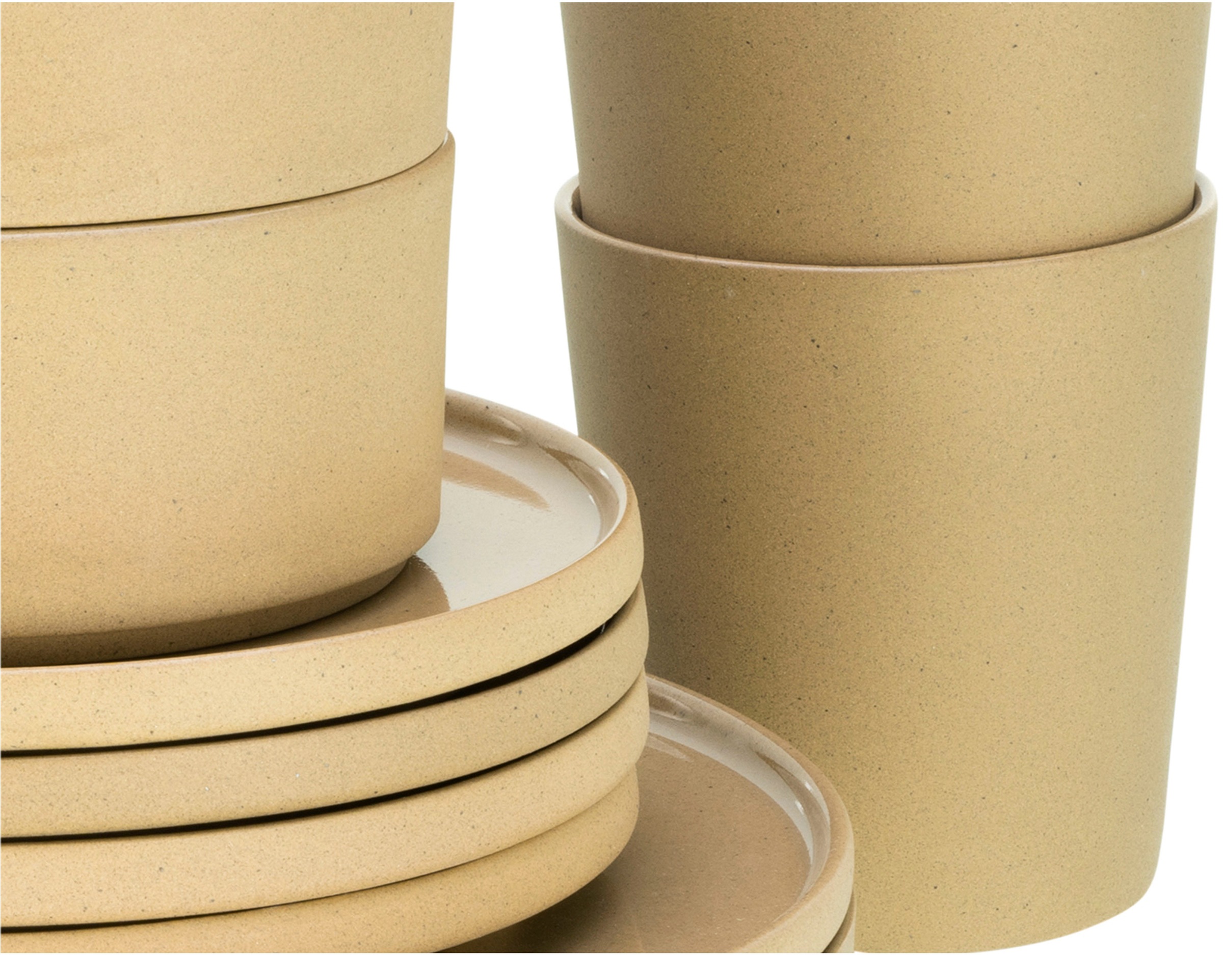 CreaTable Kombiservice »Futuro«, (Set, 8 tlg.), Service, je 2 Speiseteller, Dessertteller, Schalen, Kaffeebecher