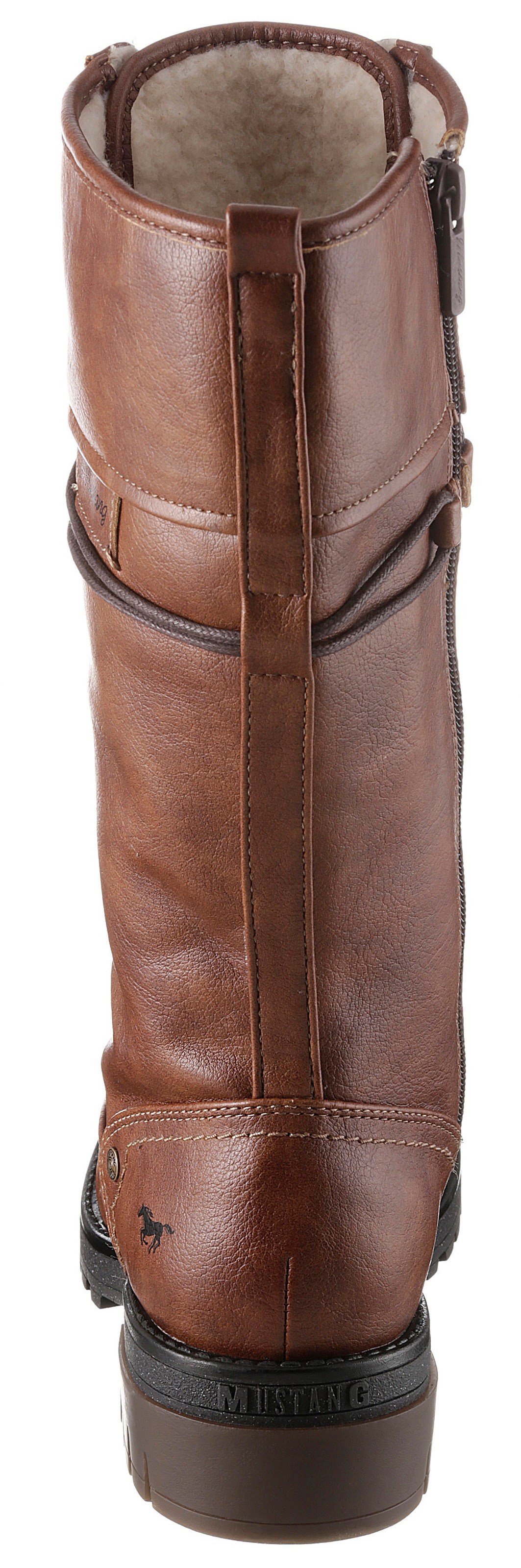 Mustang Shoes Winterstiefel, Stiefel, Langschaft-Stiefel mit variablen XS-Schaft