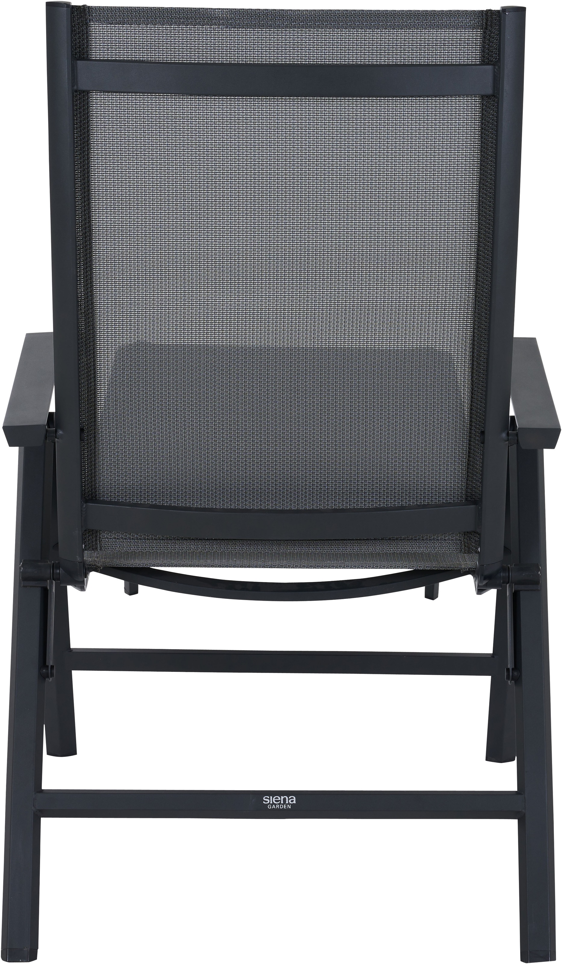 Siena Garden Gartenliege »TAURO« Gestell aus Aluminium, Ranotex® Bezug royal-grey, klappbar