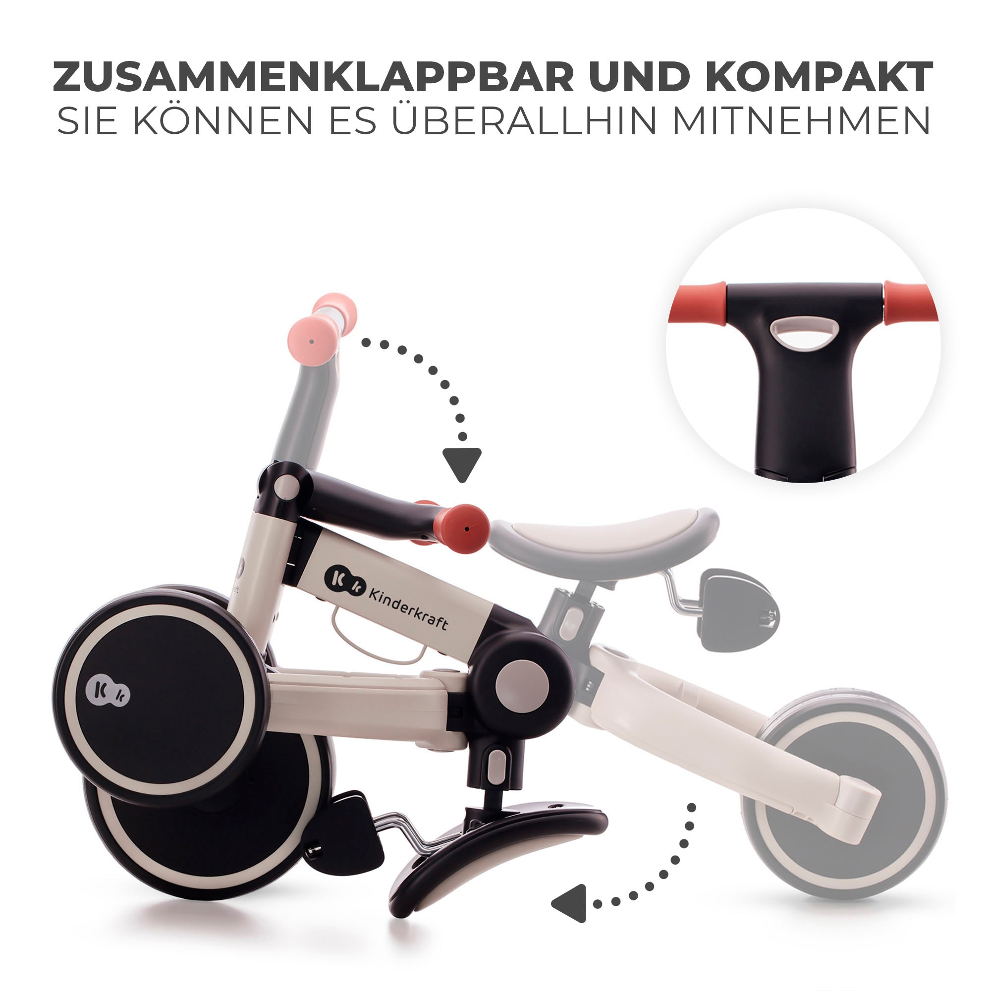 Kinderkraft Laufrad »4TRIKE«, auch als Dreirad umbaubar