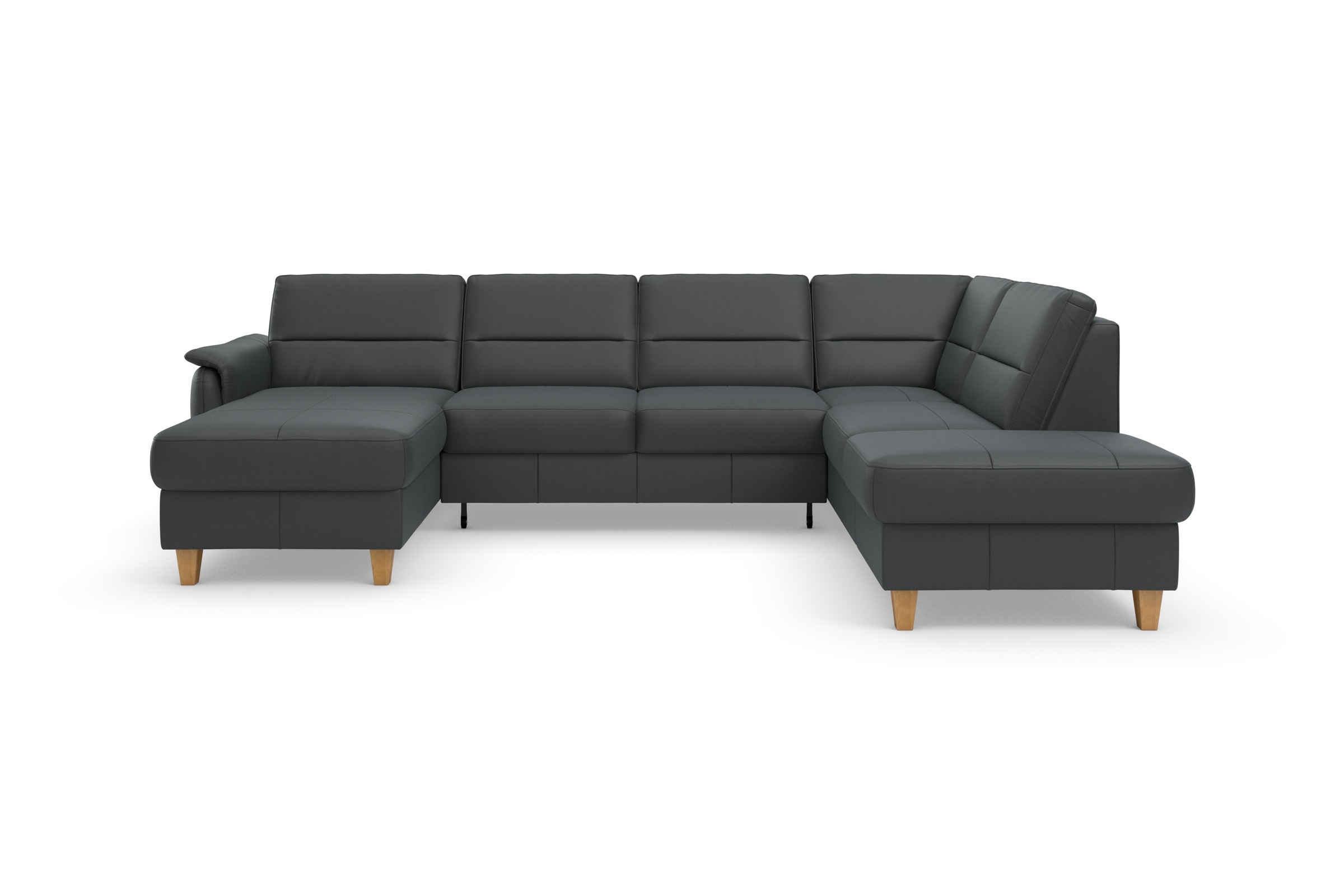 Home affaire Wohnlandschaft »Palmera U-Form, B: 308 cm«, optional Bettfunkt günstig online kaufen