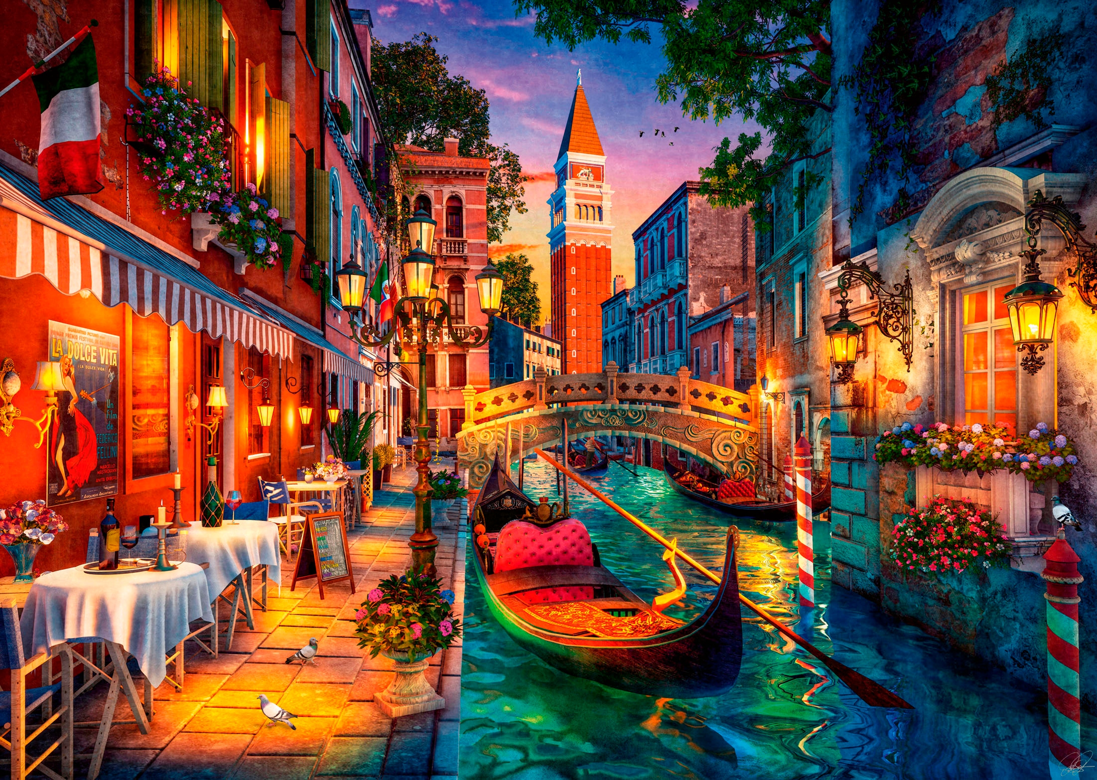 Ravensburger Puzzle »Kanalrundfahrt in Venedig« Made in Germany