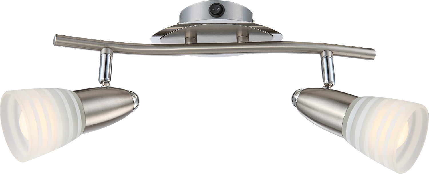 GLOBO LIGHTING Deckenstrahler »CALEB«, Leuchtmittel E14 | Leuchtmittel wechselbar, LED-Strahler/Glas opal/3000K/Wohnzimmer/Flur