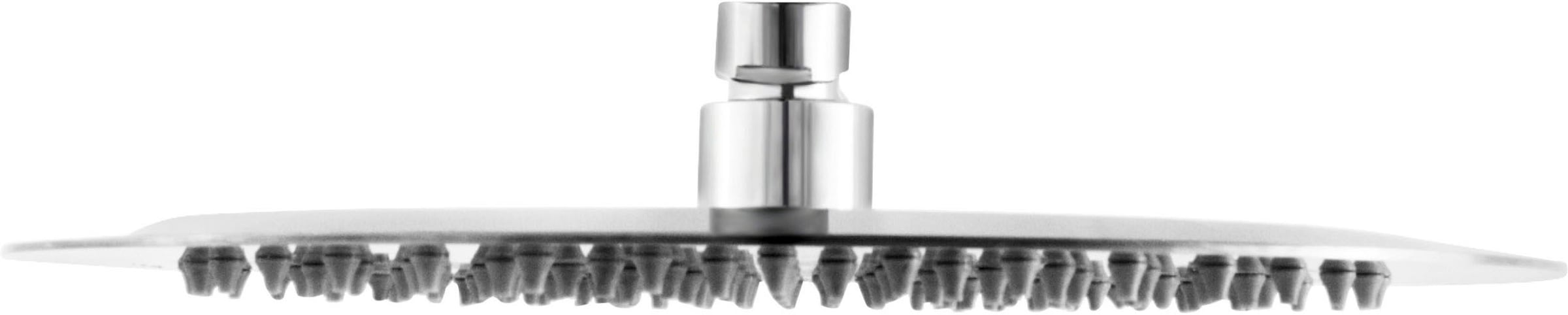 CORNAT Kopfbrause »250 mm Kopfdurchmesser - 1 Strahlart - Kugelgelenk & Anti-Kalk-Düsen«, Extra schlankes Design - Edelstahl rostfrei