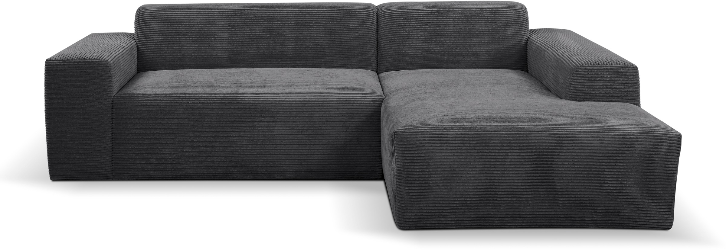 WERK2 Ecksofa »Zeus-L modern & zeitlos, Breite 253 cm, bequemes Sofa« Curvy günstig online kaufen