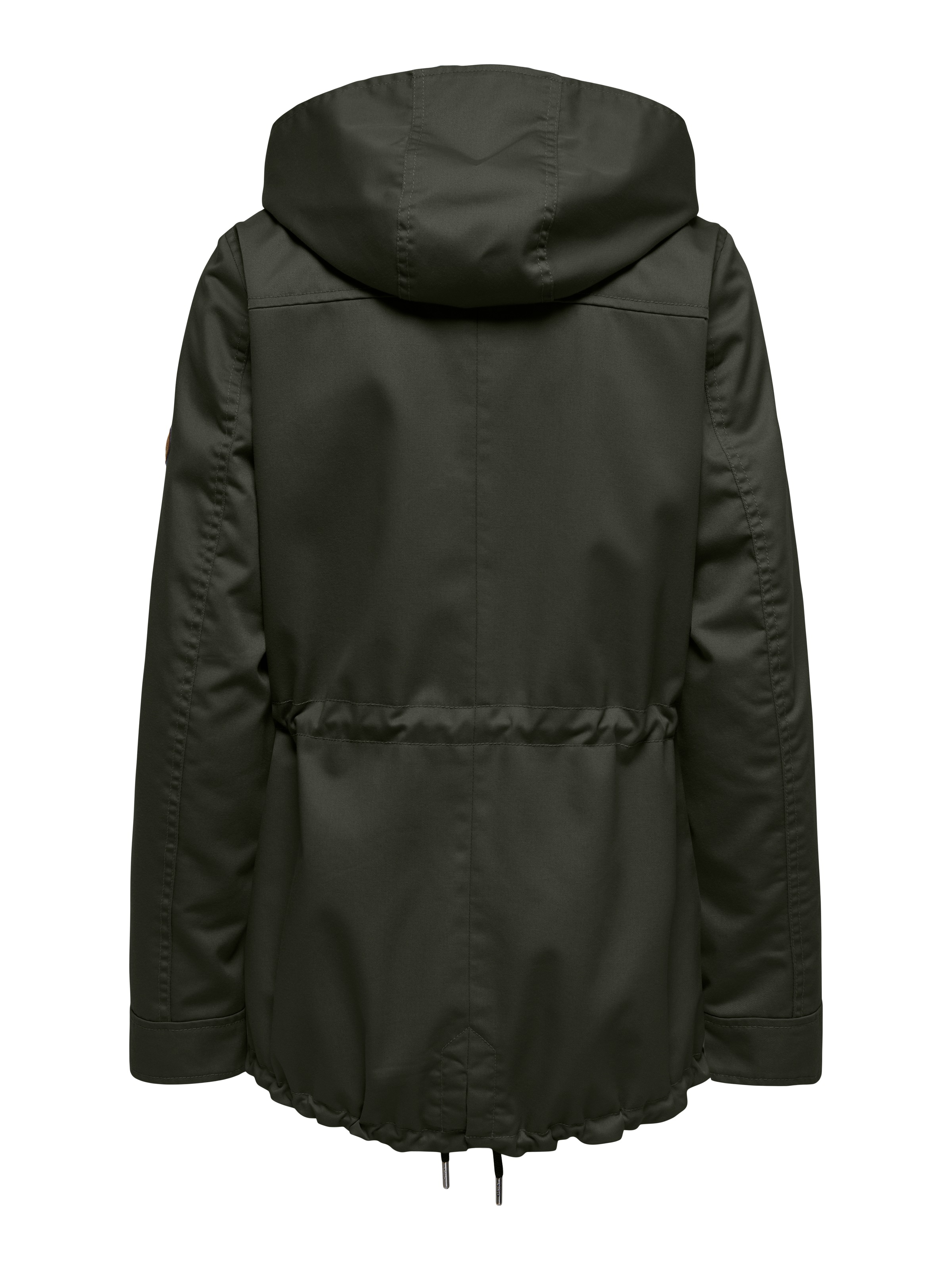 ONLY Parka »ONLLORCA LIFE CANVAS PARKA CC OTW« mit Kapuze mit Kordelzug in der Taille