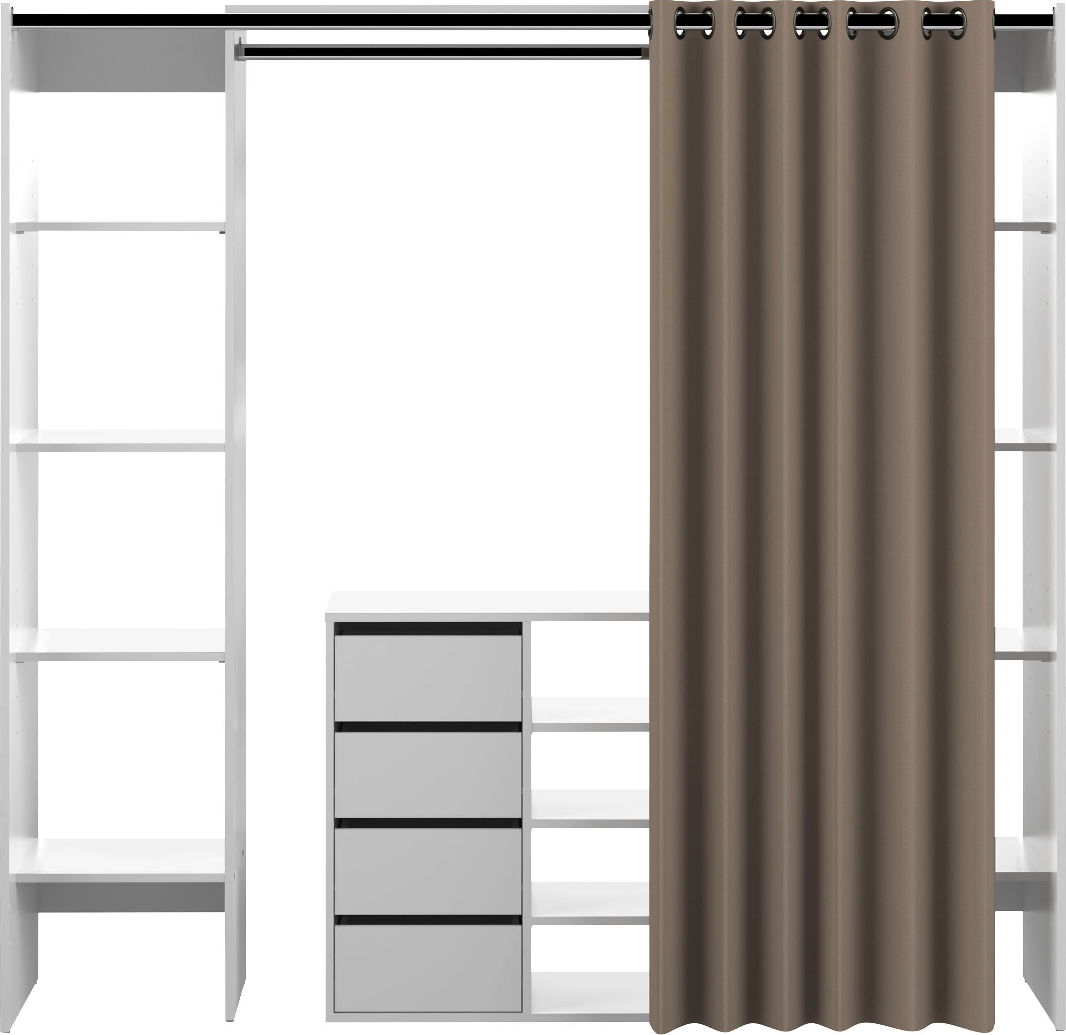 TemaHome Kleiderschrank »TOM«, ausziehbar auf 185,3 cm