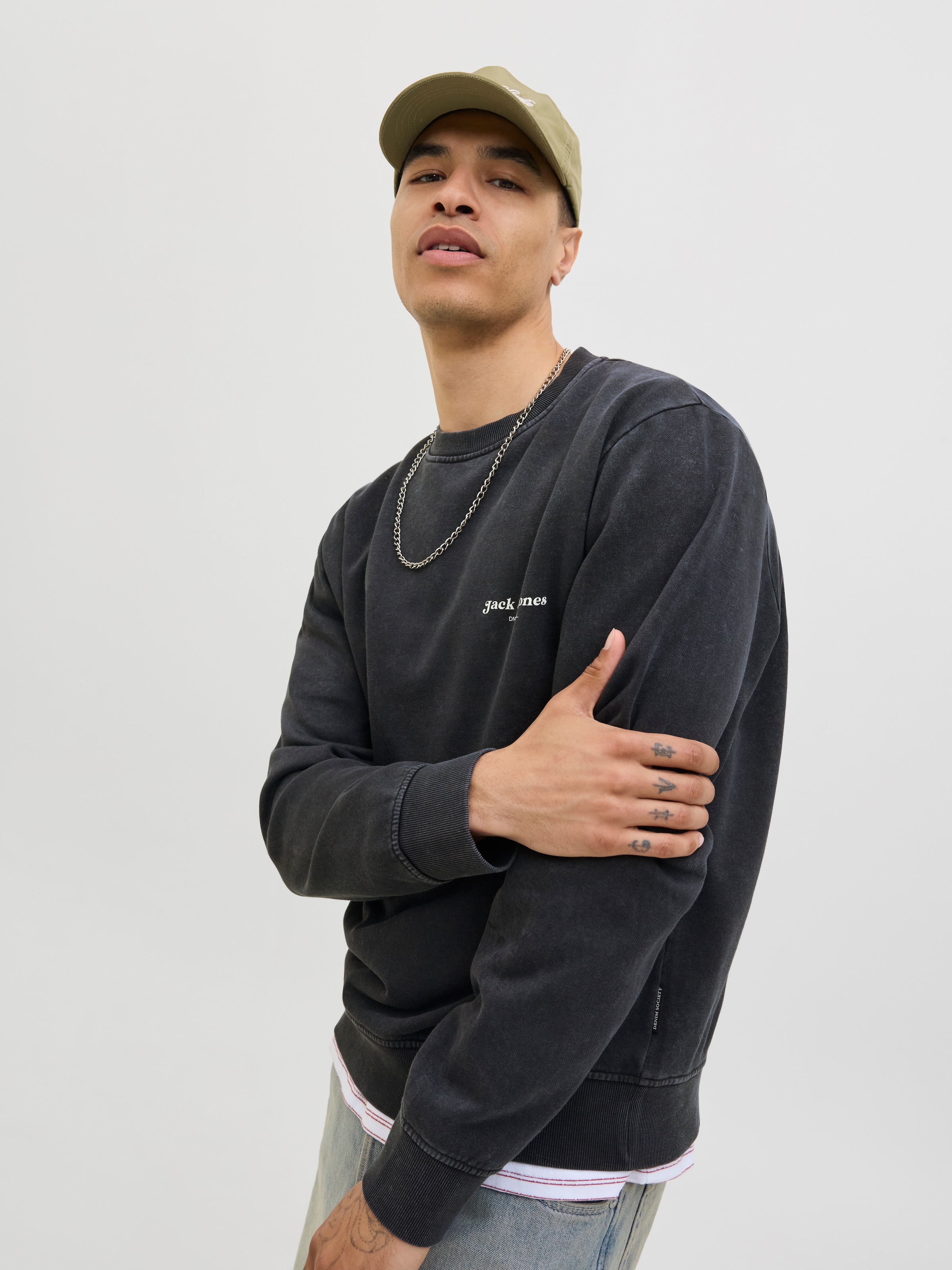 Jack & Jones Sweatshirt »JJEDOVER PRINT SWEAT CREW NECK«