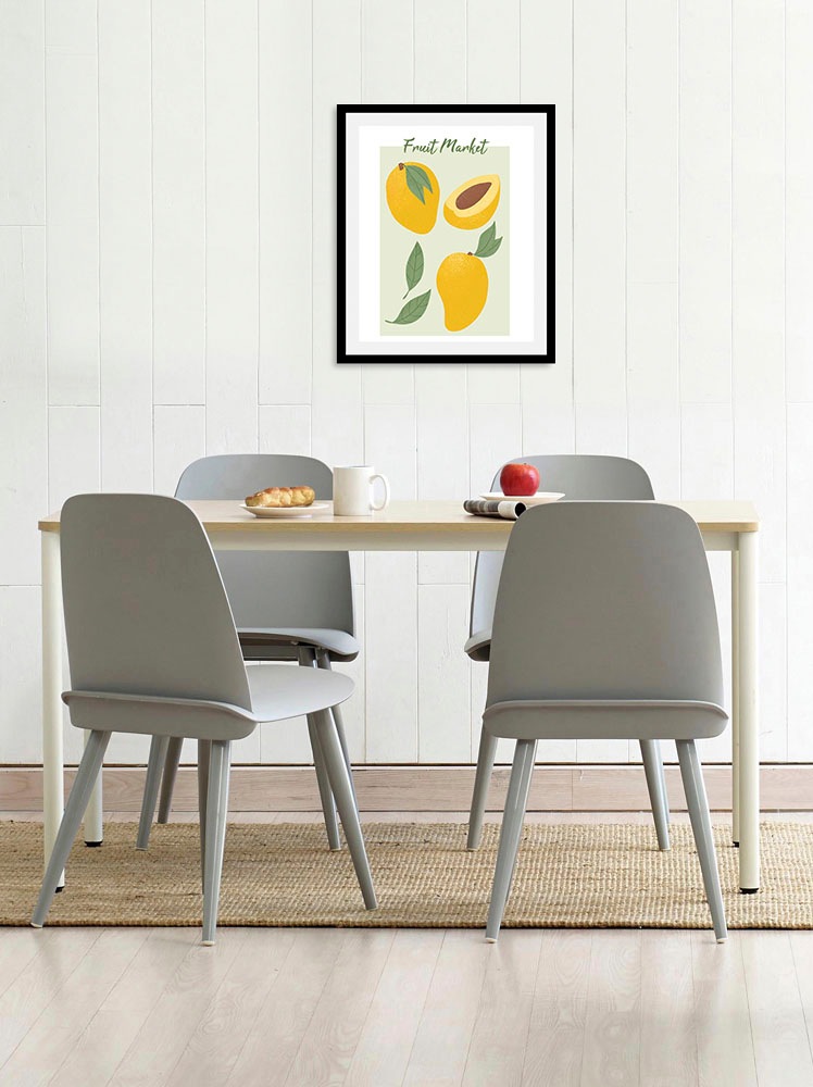 queence Bild »Fruit Market«, Obst-Obst Bilder-Essen-Lebensmittel-Kunst-Abst günstig online kaufen