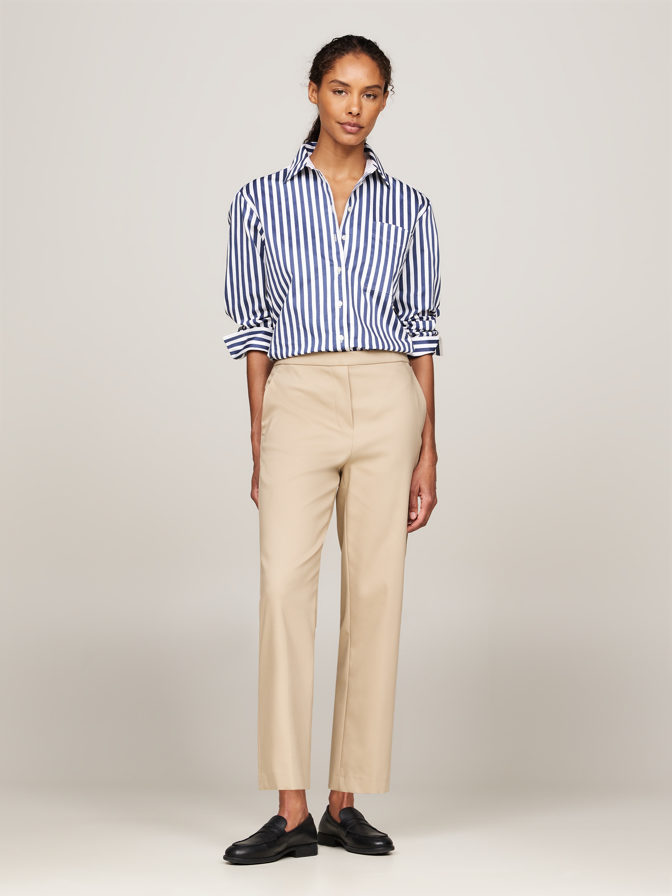Tommy Hilfiger Chinohose, mit Logostickerei, elastische Pull On Pants