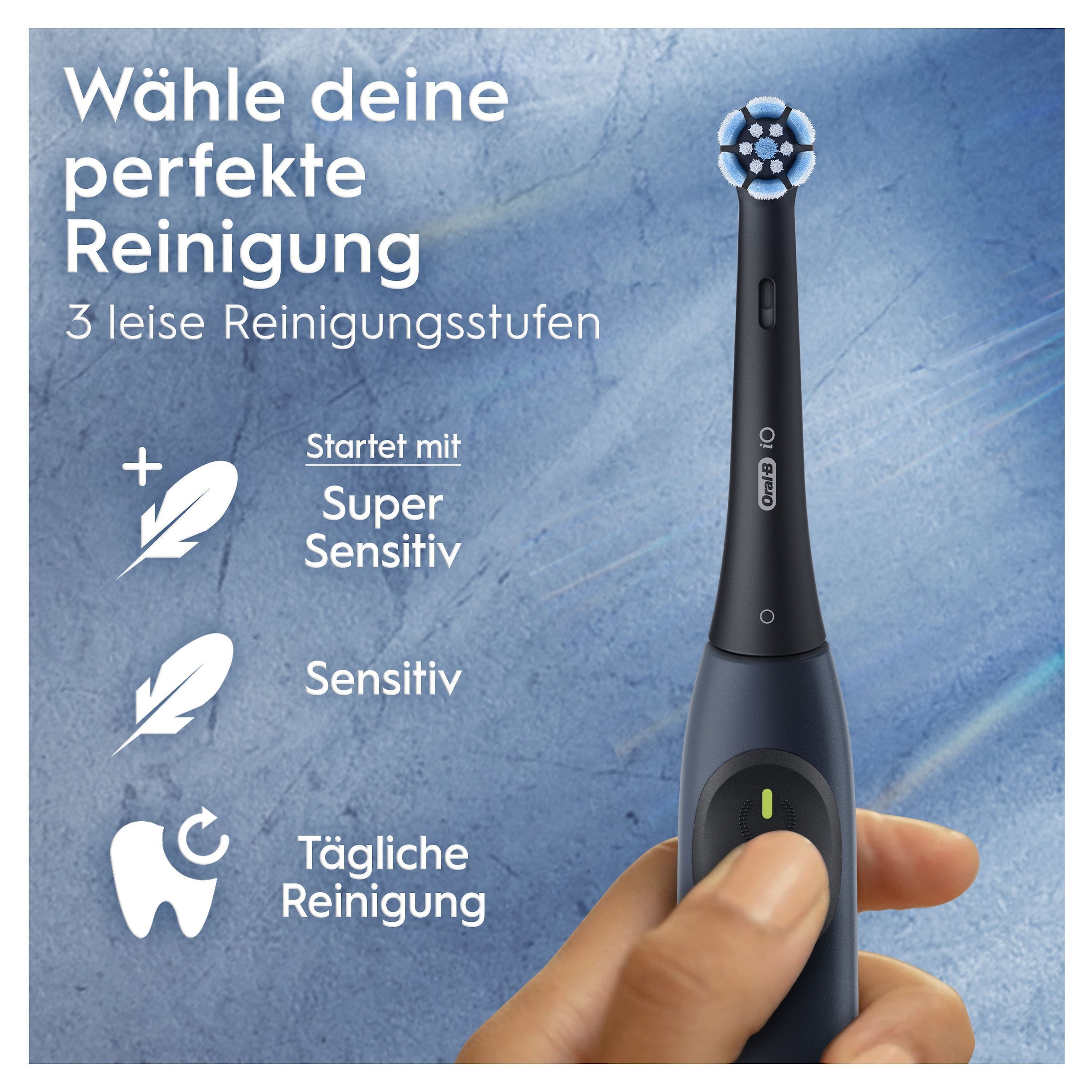 Oral-B Elektrische Zahnbürste »iO Series 2«, 1 St. Aufsteckbürsten, für die ultimative Reinigung, Reise-Etui