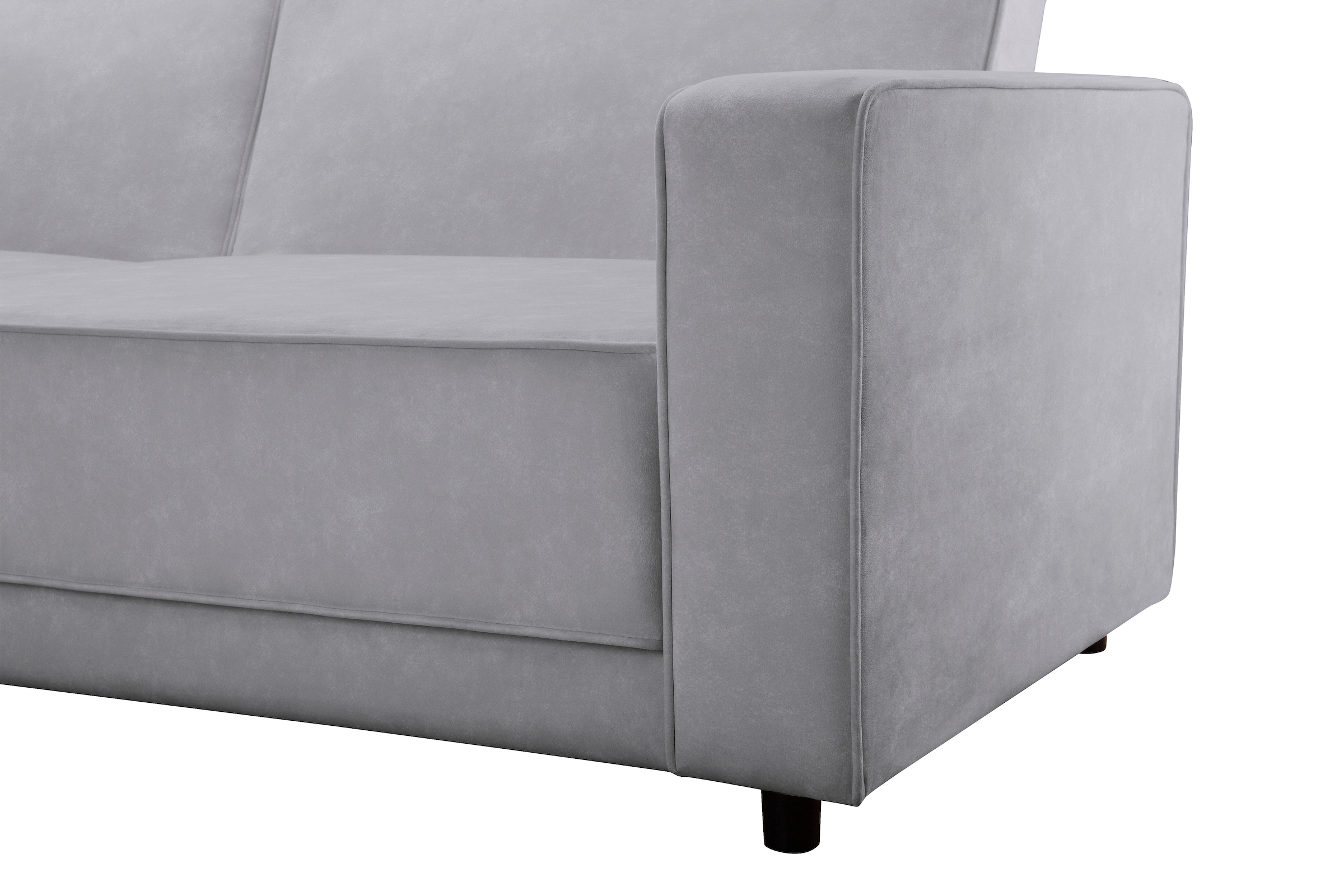 Dorel Home Ecksofa »Allie Schlafsofa 230 cm mit Relaxfunktion in der Rückenlehne«, Schlaffunktion (108/194,5cm), trendiger Cord o. pflegeleichter Velours
