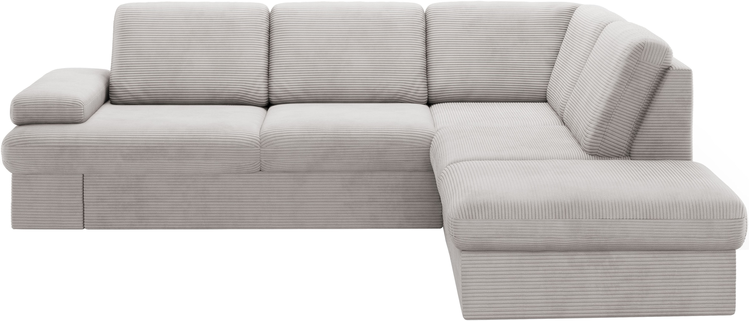 sit&more Ecksofa »Moreno L-Form, B: 238 cm«, mit Armteilverstellung, optional Bettfunktion