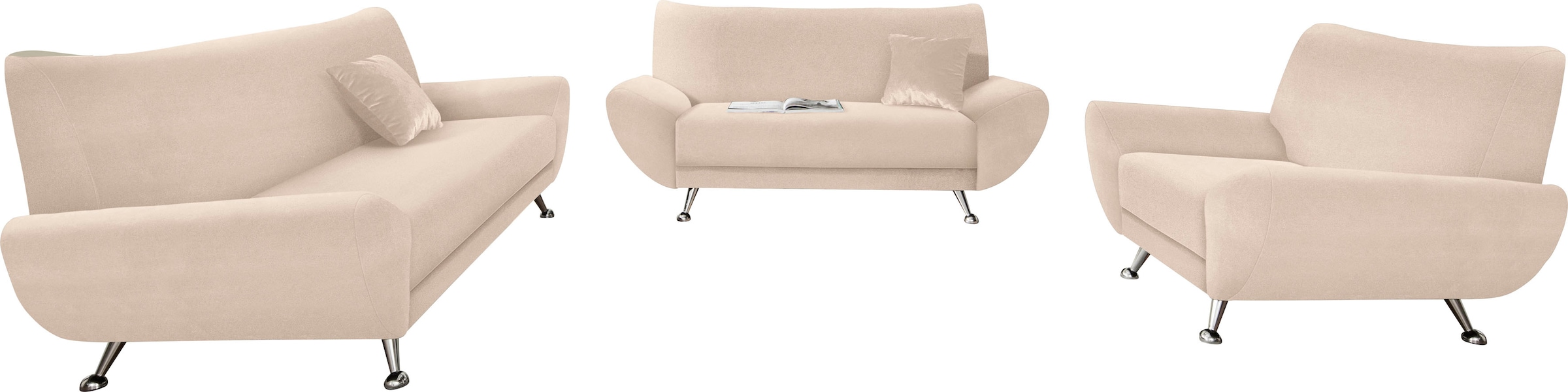 INOSIGN Polstergarnitur »Saltare elegant und komfortabel, OTTOs Choice«, (3 günstig online kaufen