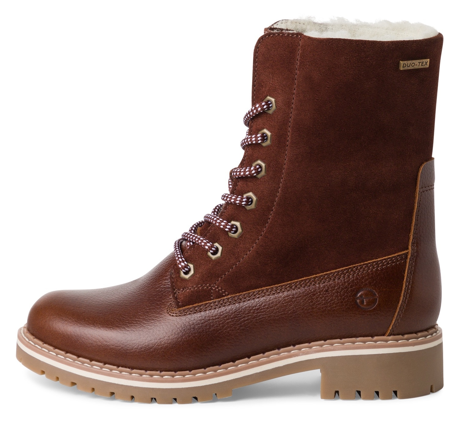 Winterboots, Blockabsatz, Winterstiefelette, Outdoorschuh mit Duo Tex-Ausstattung