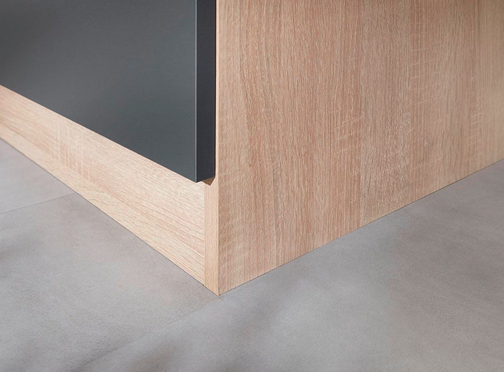 RESPEKTA Pantryküche »Merle« Breite 100 cm, Soft-Close, Spülenabdeckung mit Edelstahlkochmulde