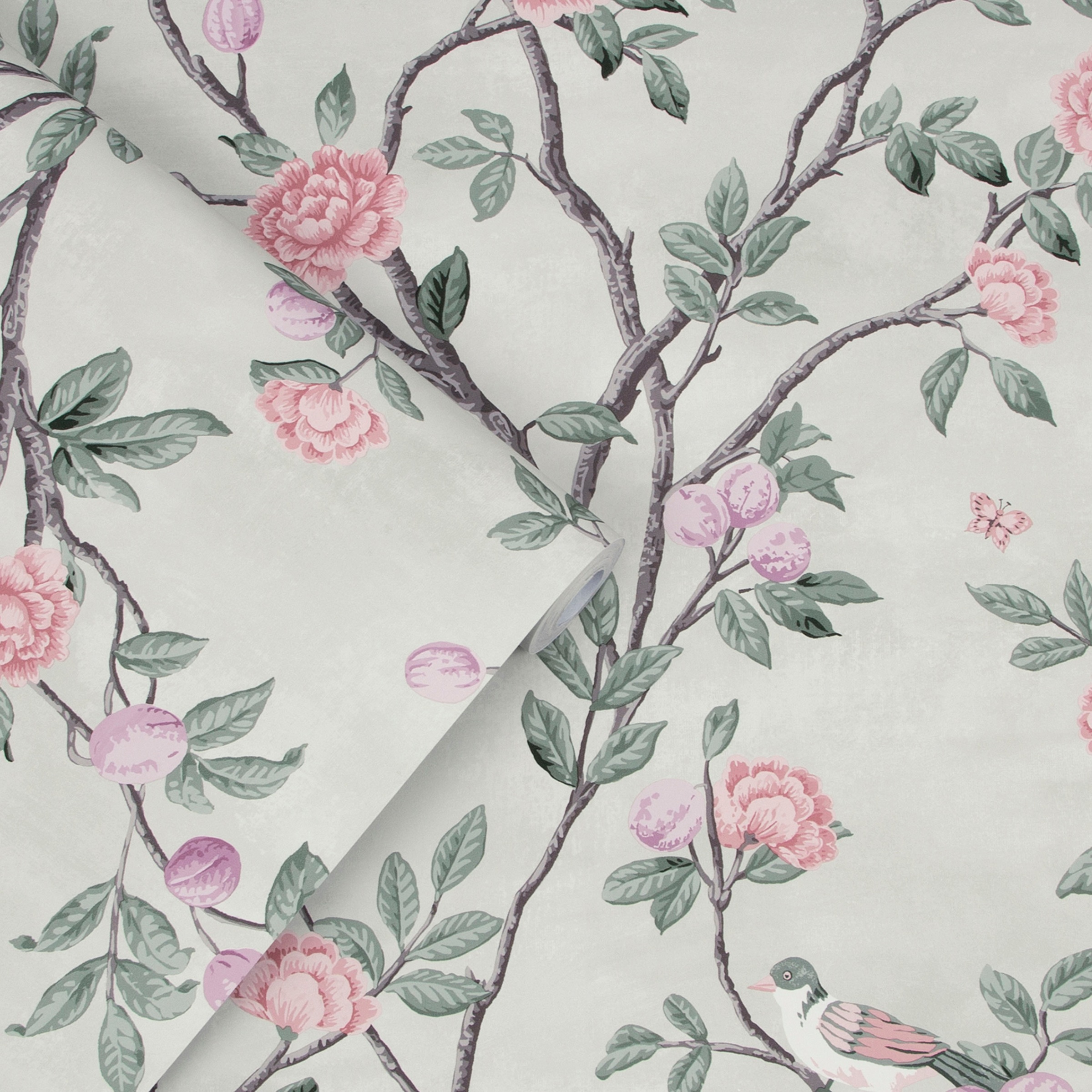 LAURA ASHLEY Vliestapete »Eglantine«, gemustert, FSC® zertifiziert, mit lebhaftem Druck, 10 Meter Länge