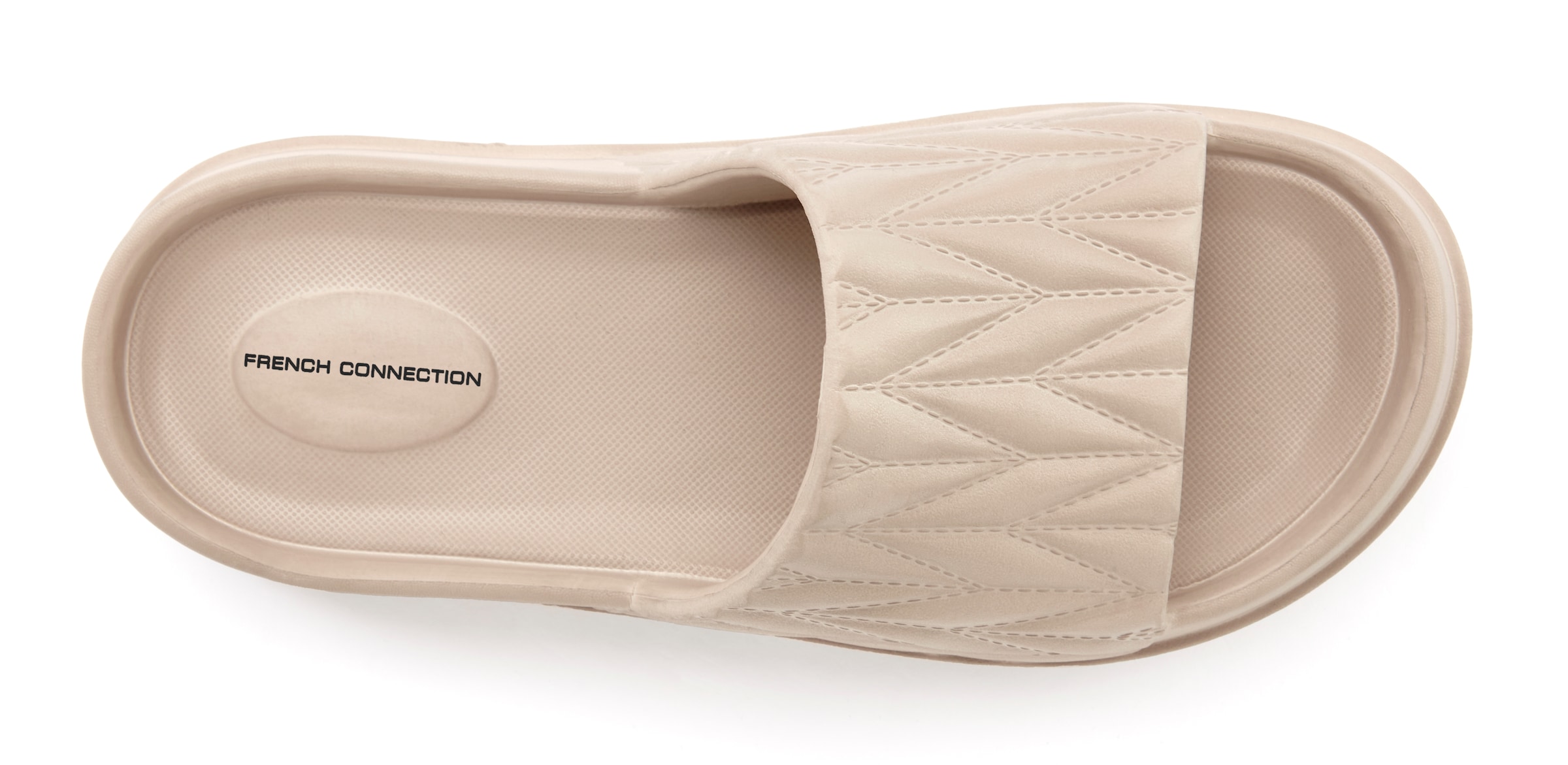 French Connection Pantolette, Badepantolette, Mule, Sandale, offener Schuh, Badeschuh