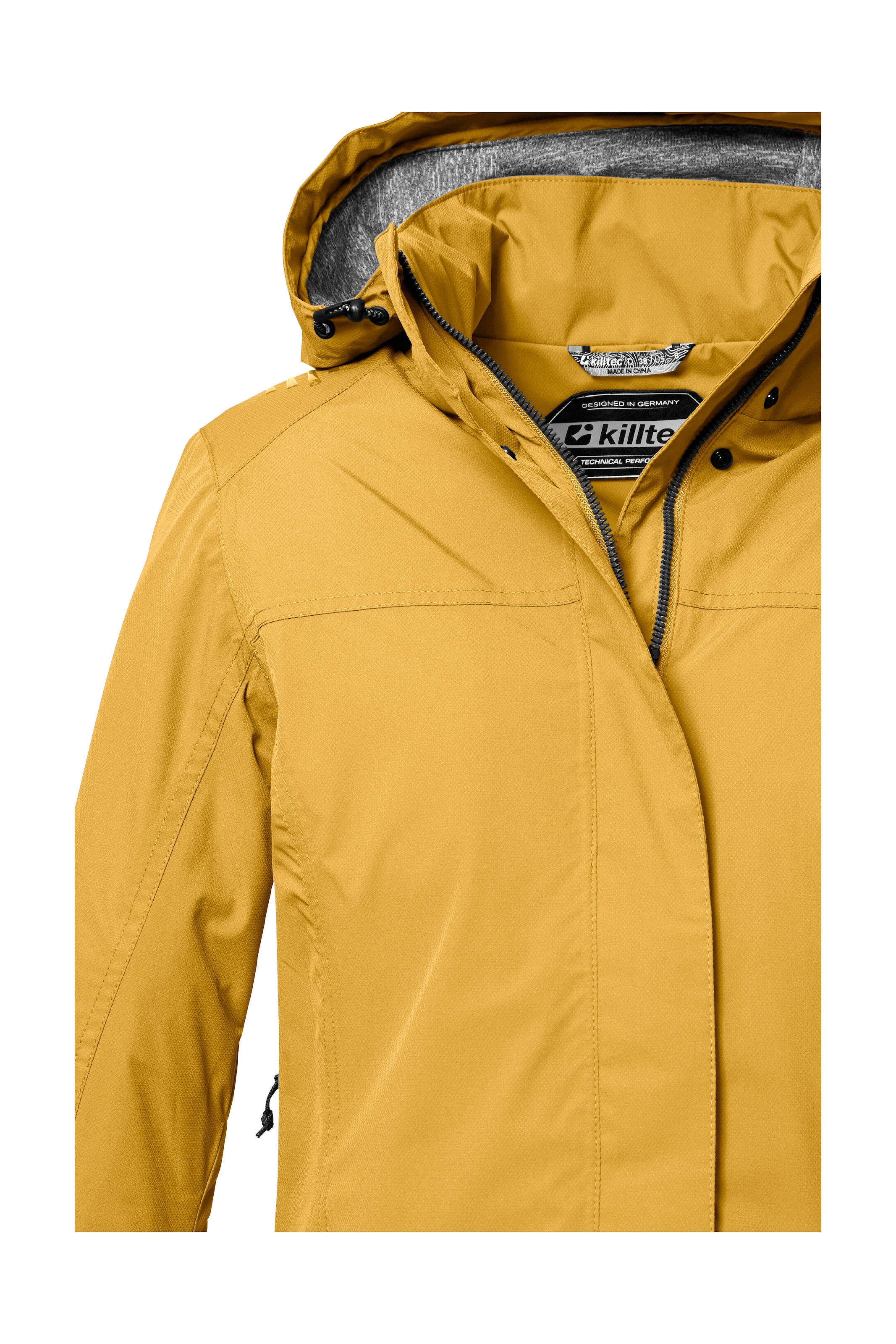 Killtec Outdoorjacke »KOS 11 WMN JCKT«, Wasserdichte, atmungsaktive Damenjacke mit verstellbarer Kapuze