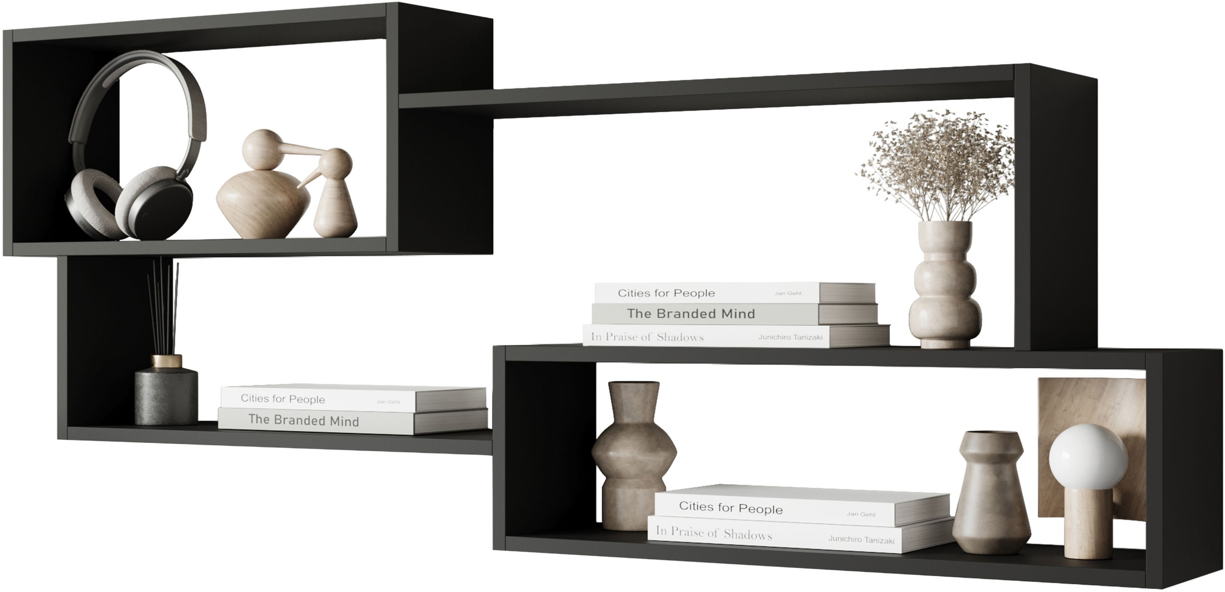 INOSIGN Wandboard »Wandregal Trio 005«, (1 St.), Ideal als Bücherregal, Dekoregal oder Ablage im Büro