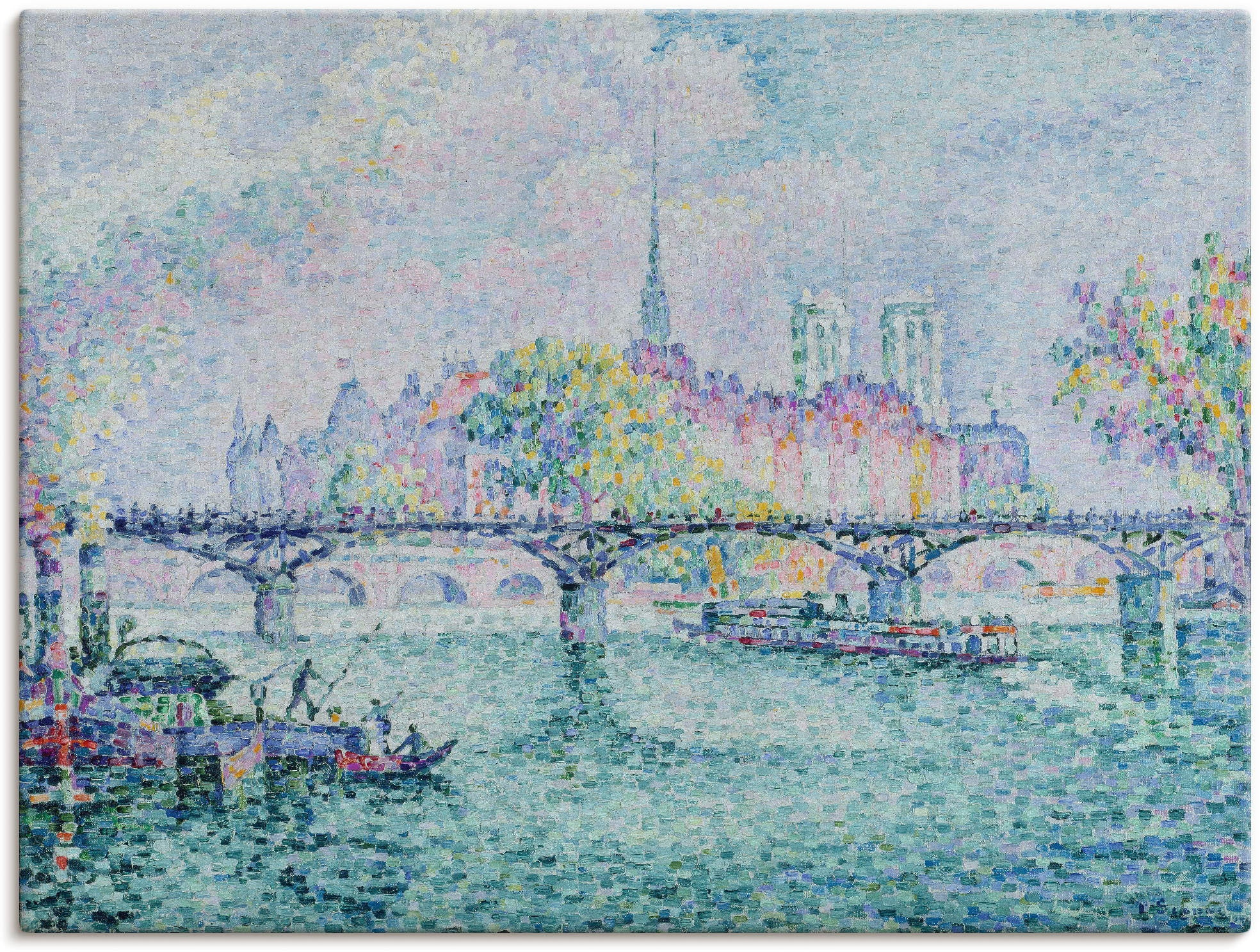 Artland Leinwandbild "Paris, Blick zur Ile de la Cité. 1913", Europa, (1 St günstig online kaufen