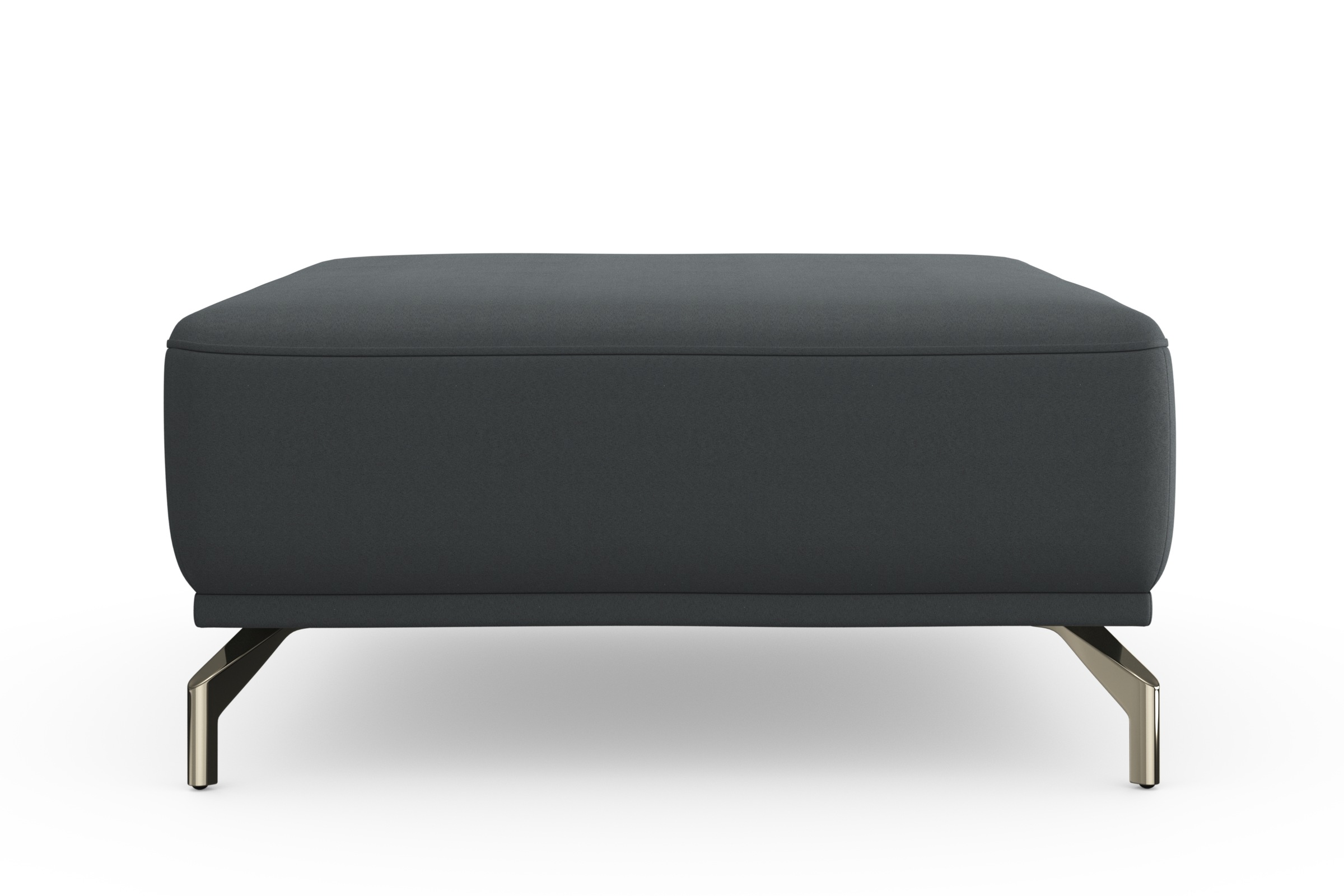 sit&more Hocker »Bailando«, mit Federkern und satinierten Nickelfüßen