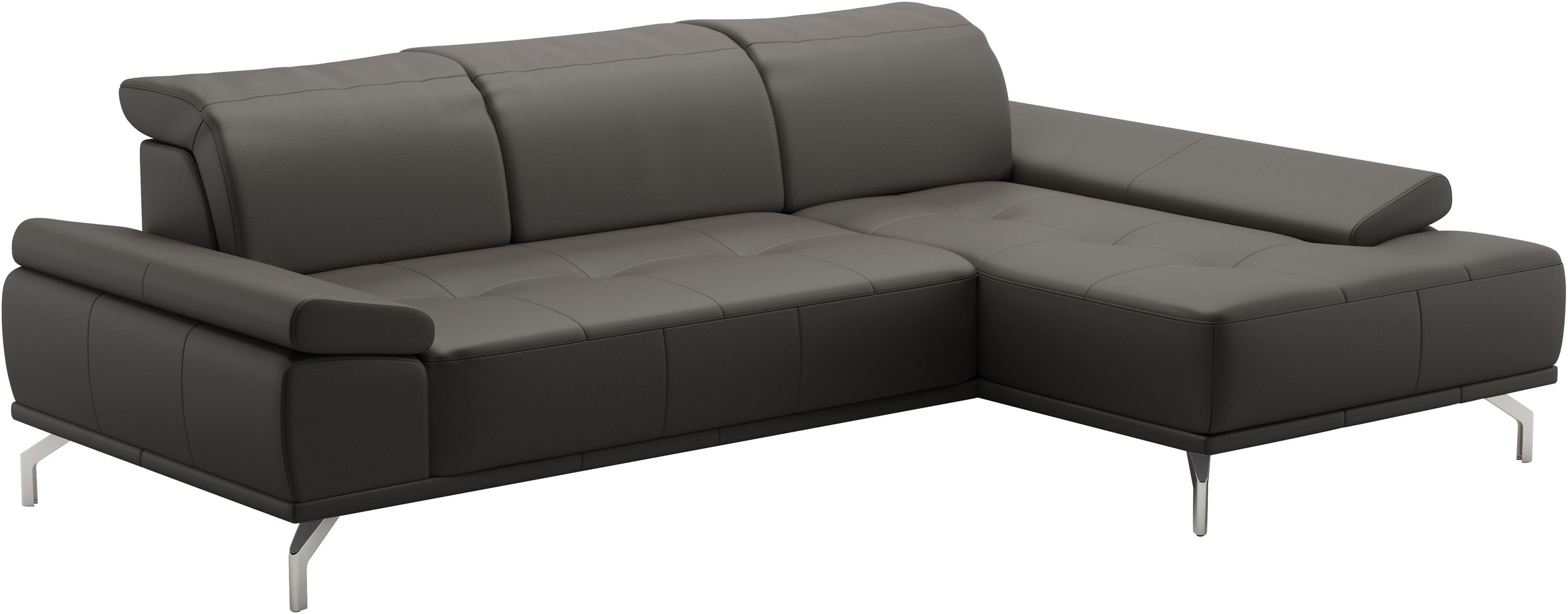 Places of Style Ecksofa »Caluna«, Inkl.Sitztiefenverstellung, wahlweise mit Kopf- und Armteilverstellung