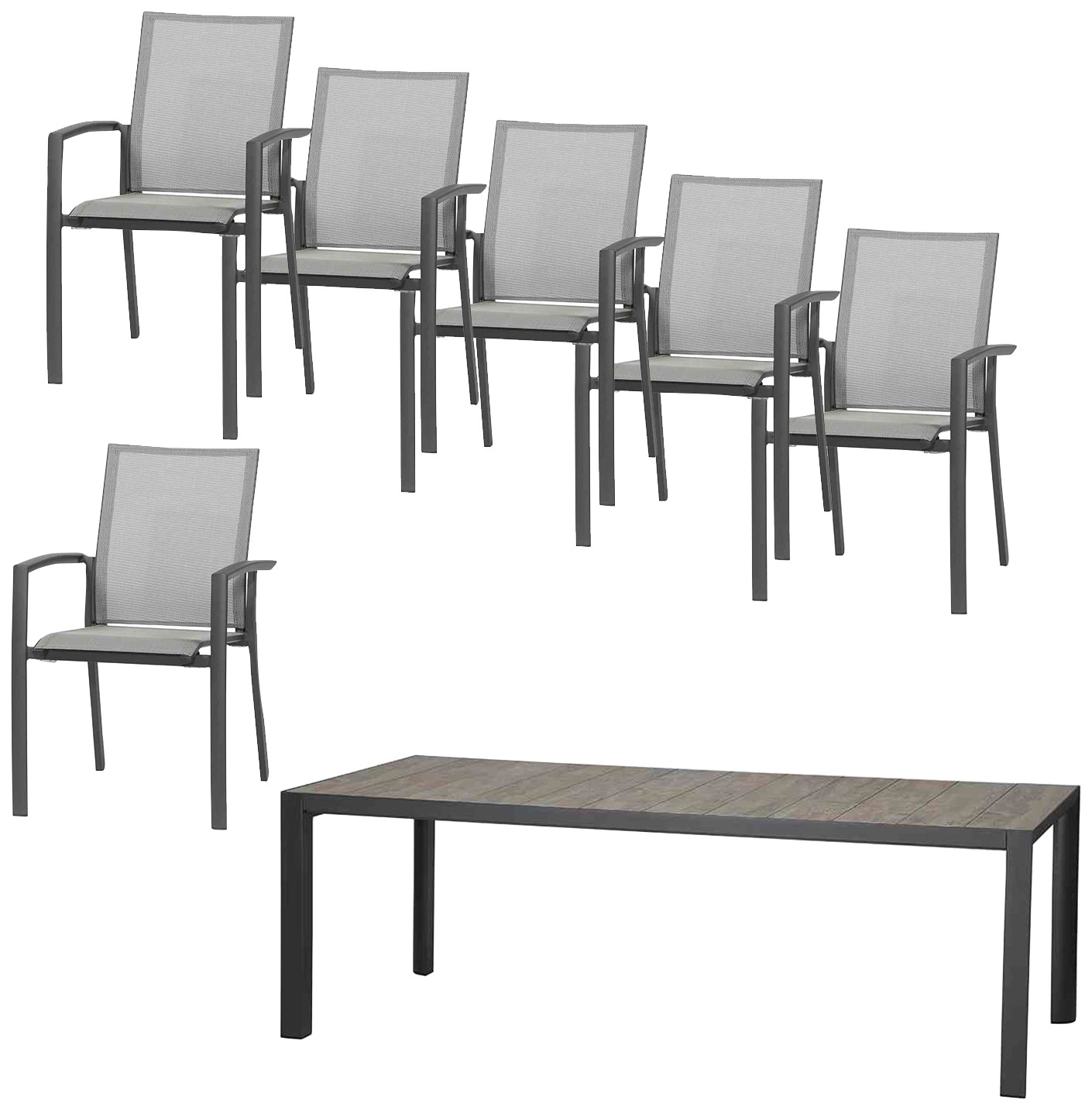 Siena Garden Garten-Essgruppe »Velia« 7 Stk. tlg. günstig online kaufen