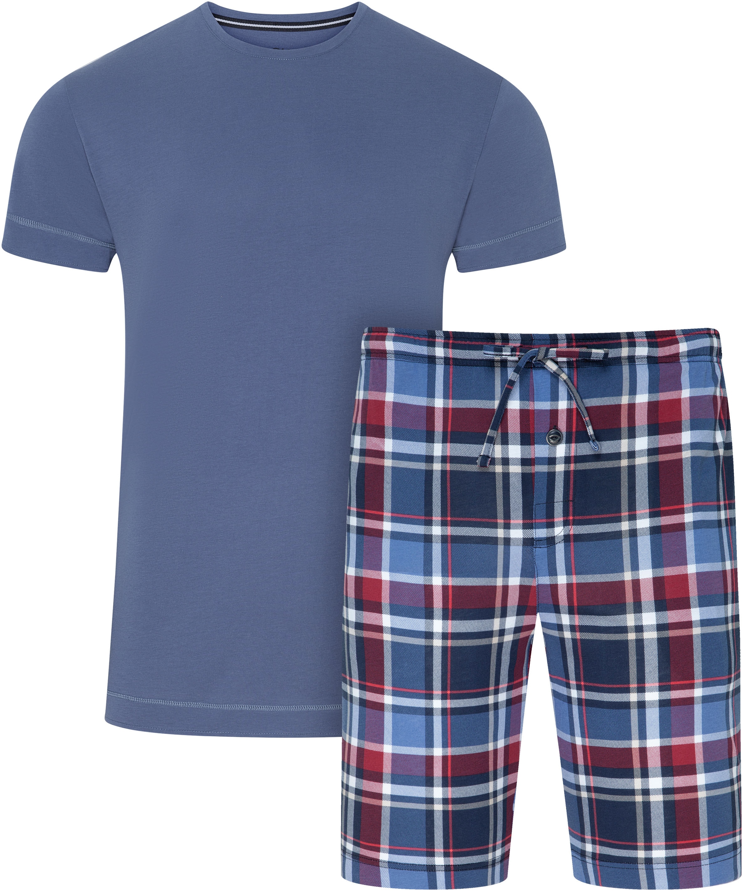 Jockey Shorty »Everyday ½ Knit Short Pyjama«, (2 tlg.), Seitentaschen, Lockere Passform