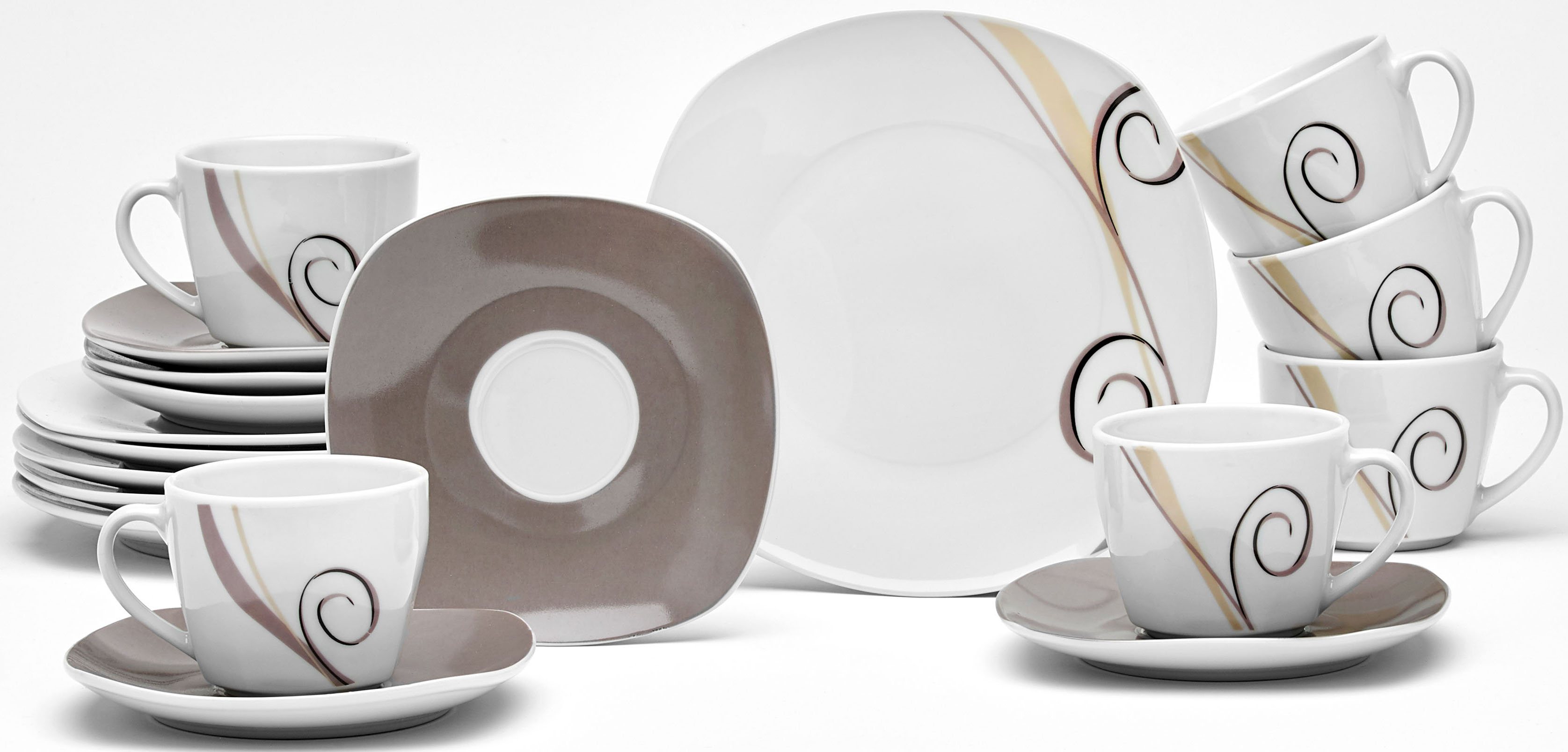 Kaffeeservice »ALLEGRO«, (Set, 18 tlg.), Spülmaschinengeeignet