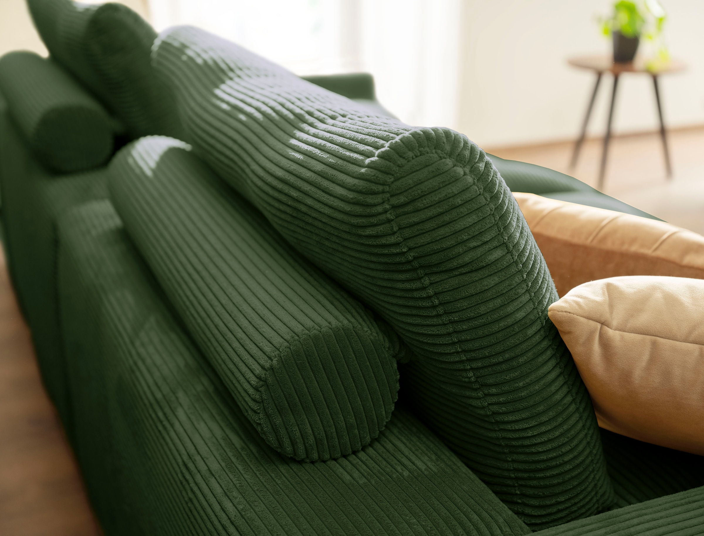 alina Big-Sofa »Sandy«, 296 cm breit und 98 cm tief, in modernem Cordstoff
