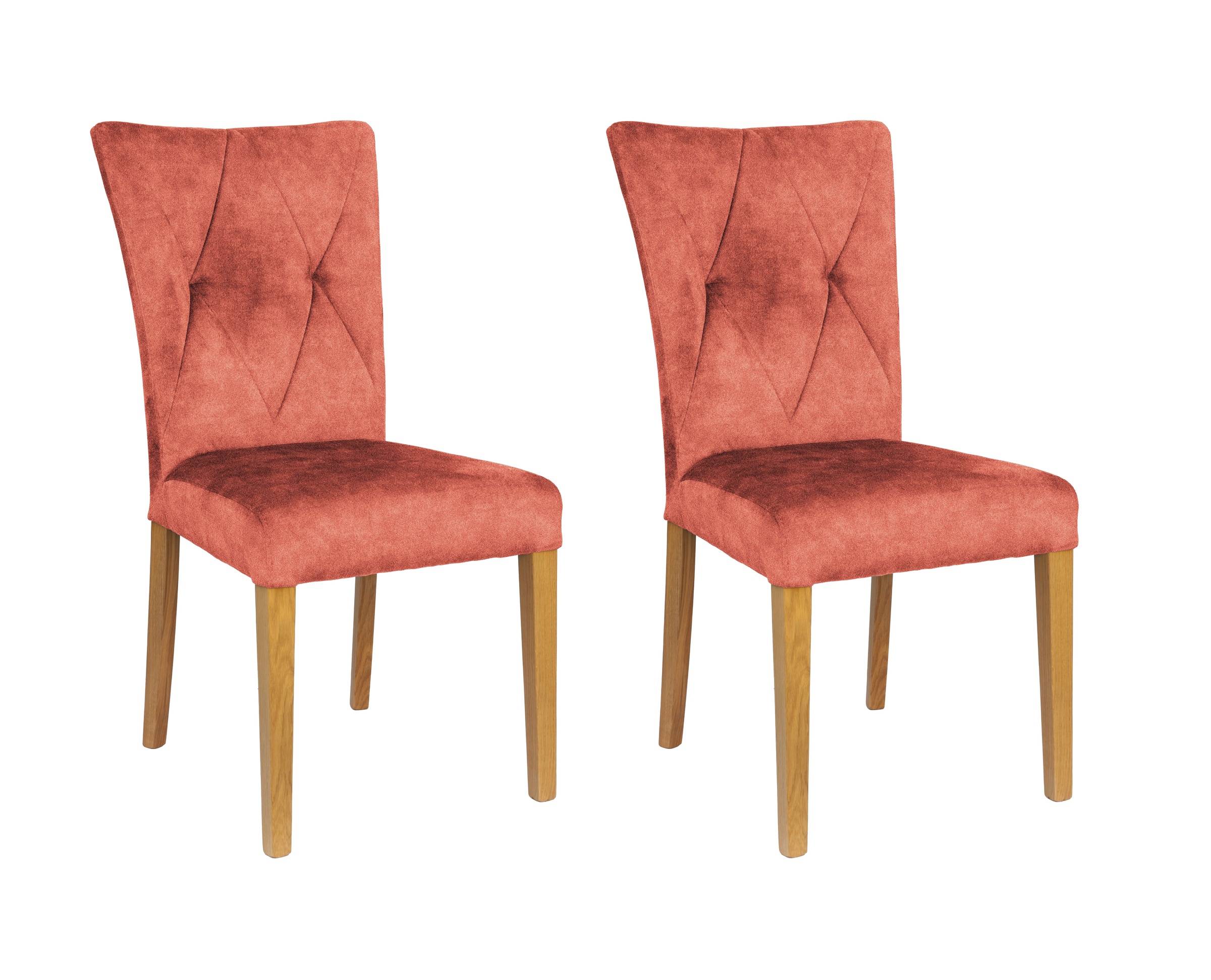 Home affaire 4-Fußstuhl »Diamond«, (Set), 2 St., Samtvelours, Sitz und Ruec günstig online kaufen
