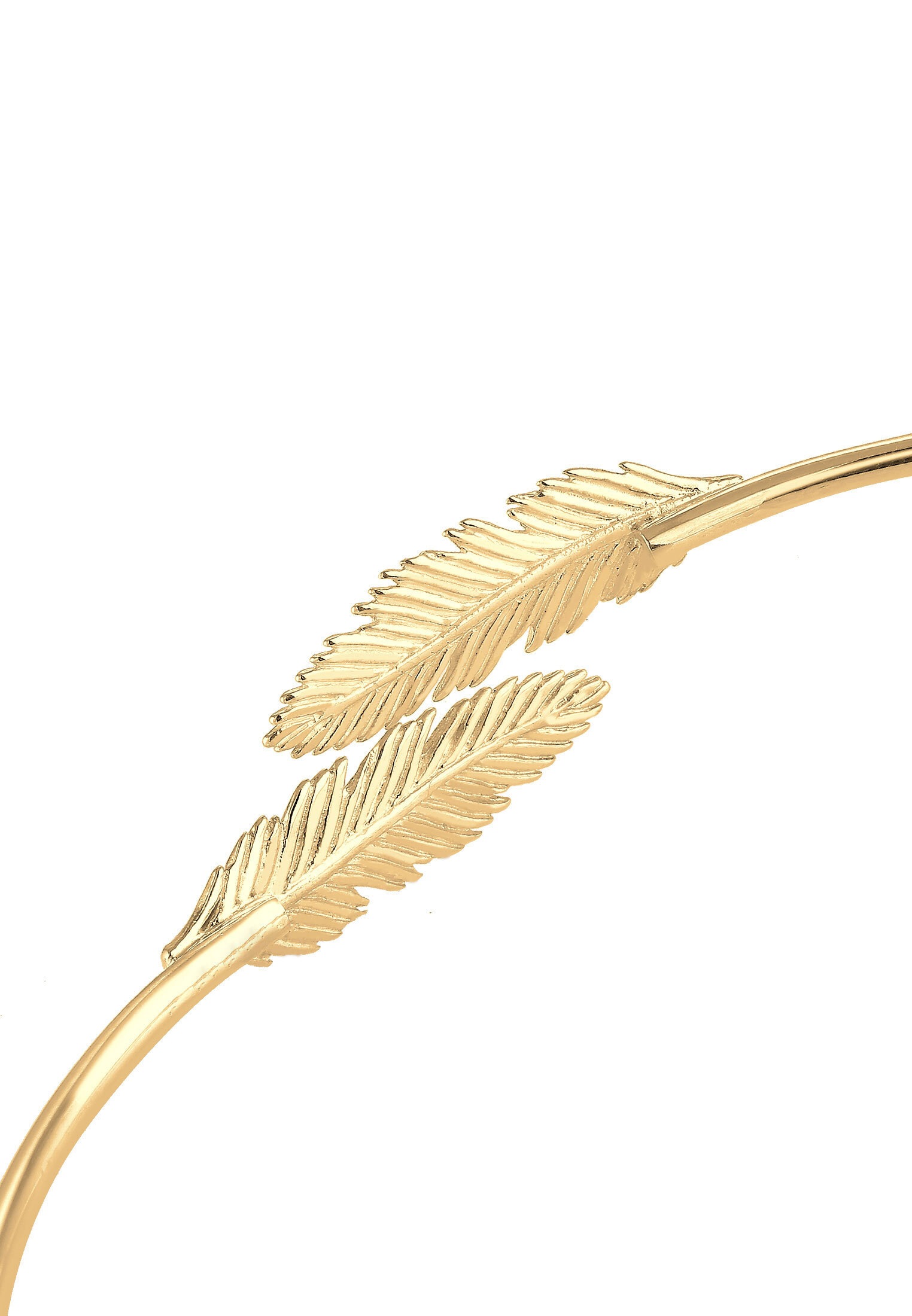 Elli Armreif »Armreif Feder 925 Sterling Silber vergoldet«
