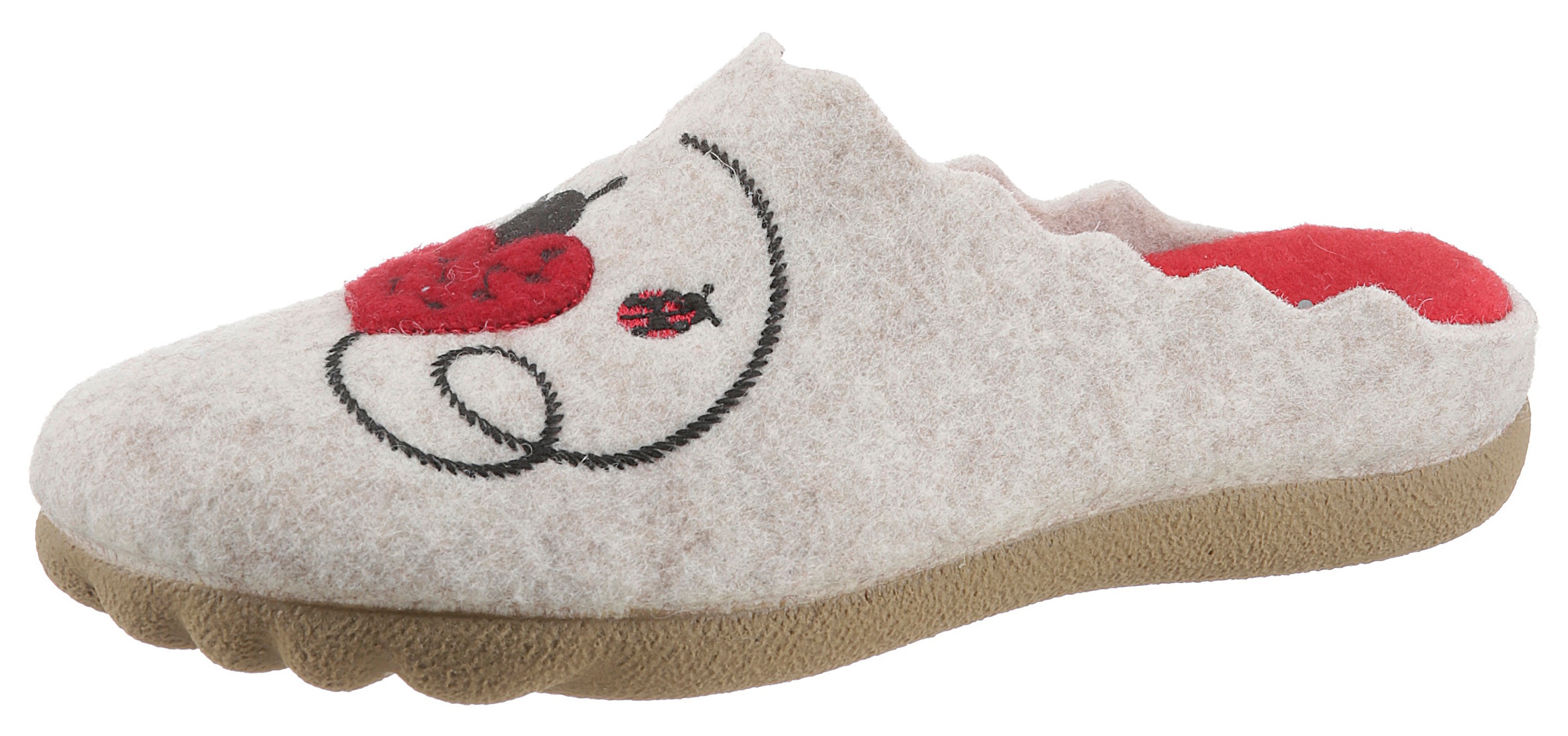 Maybe Pantoffel, mit Marienkäfer-Stickerei kaufen