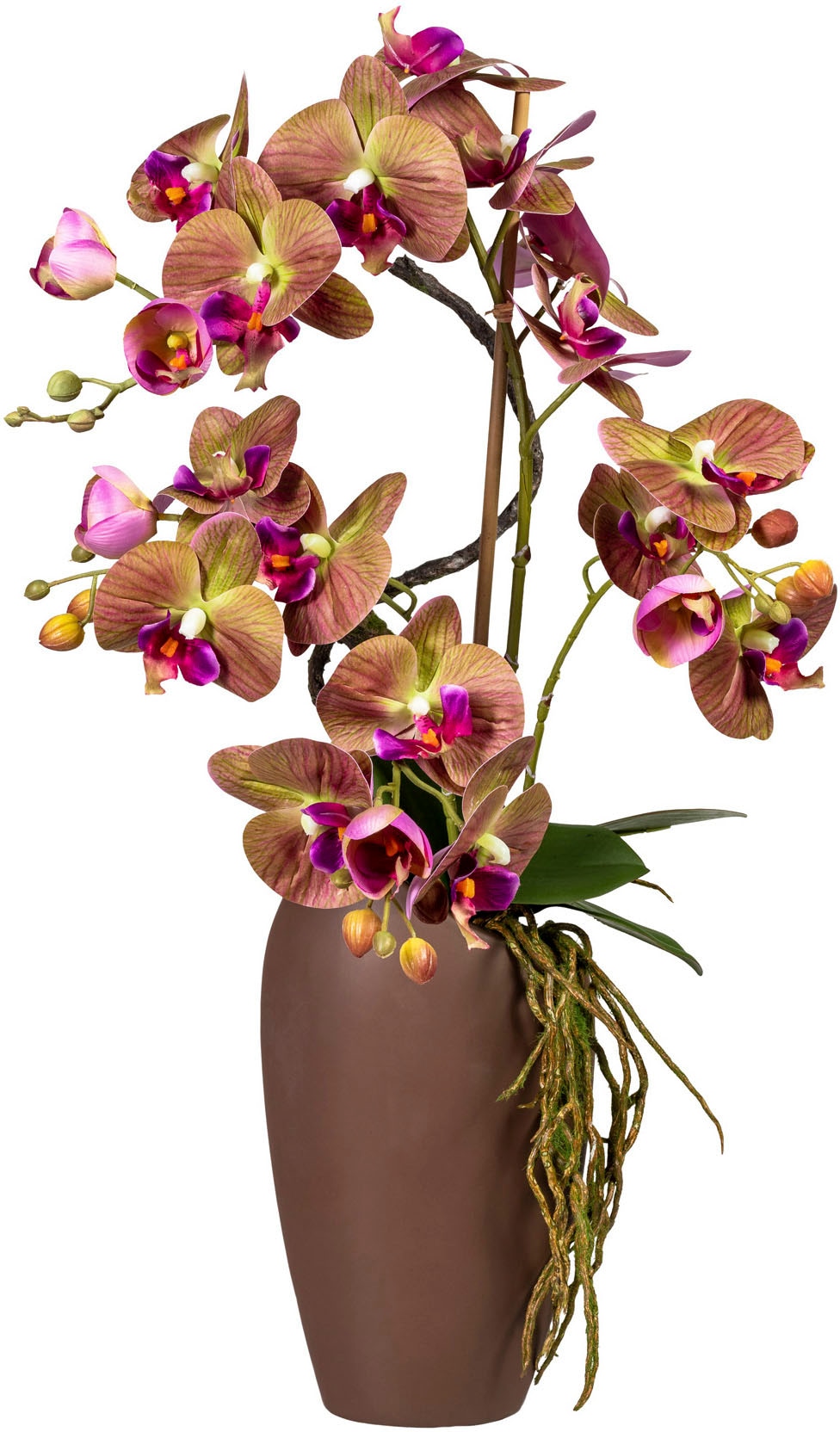 Kunstorchidee »Phalaenopsisarrangement in Keramikvase«