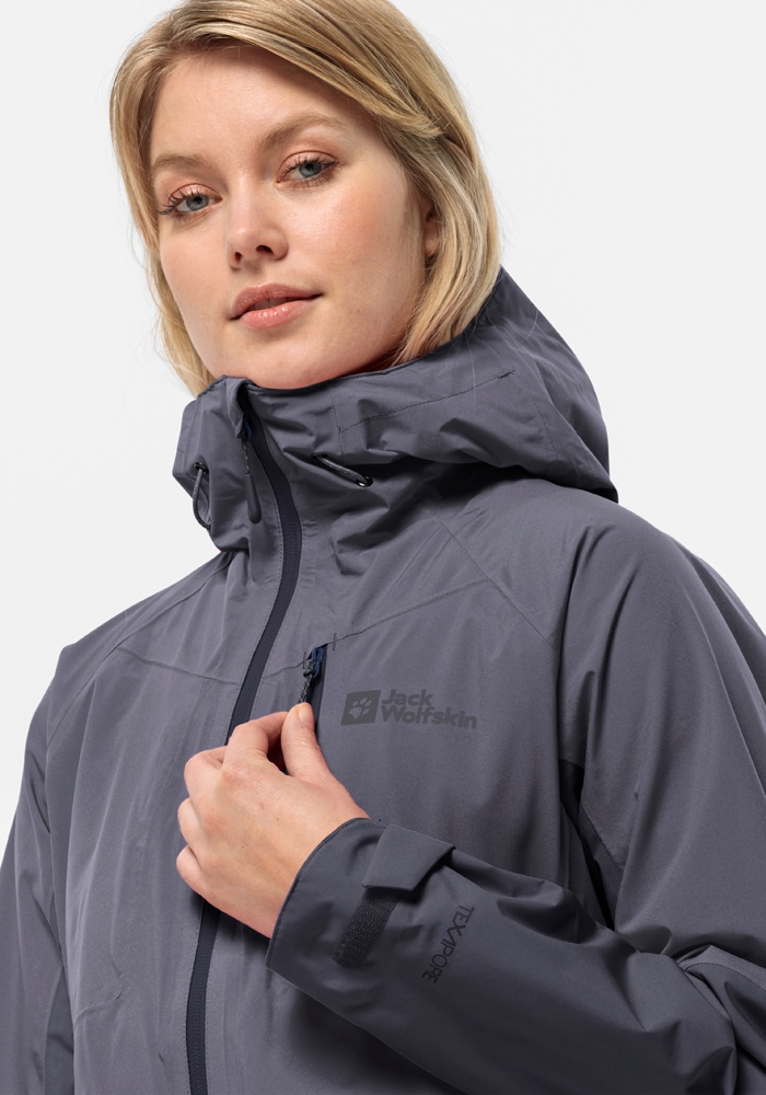 Jack Wolfskin Funktionsjacke »EAGLE PEAK 2L JKT W«, mit Kapuze