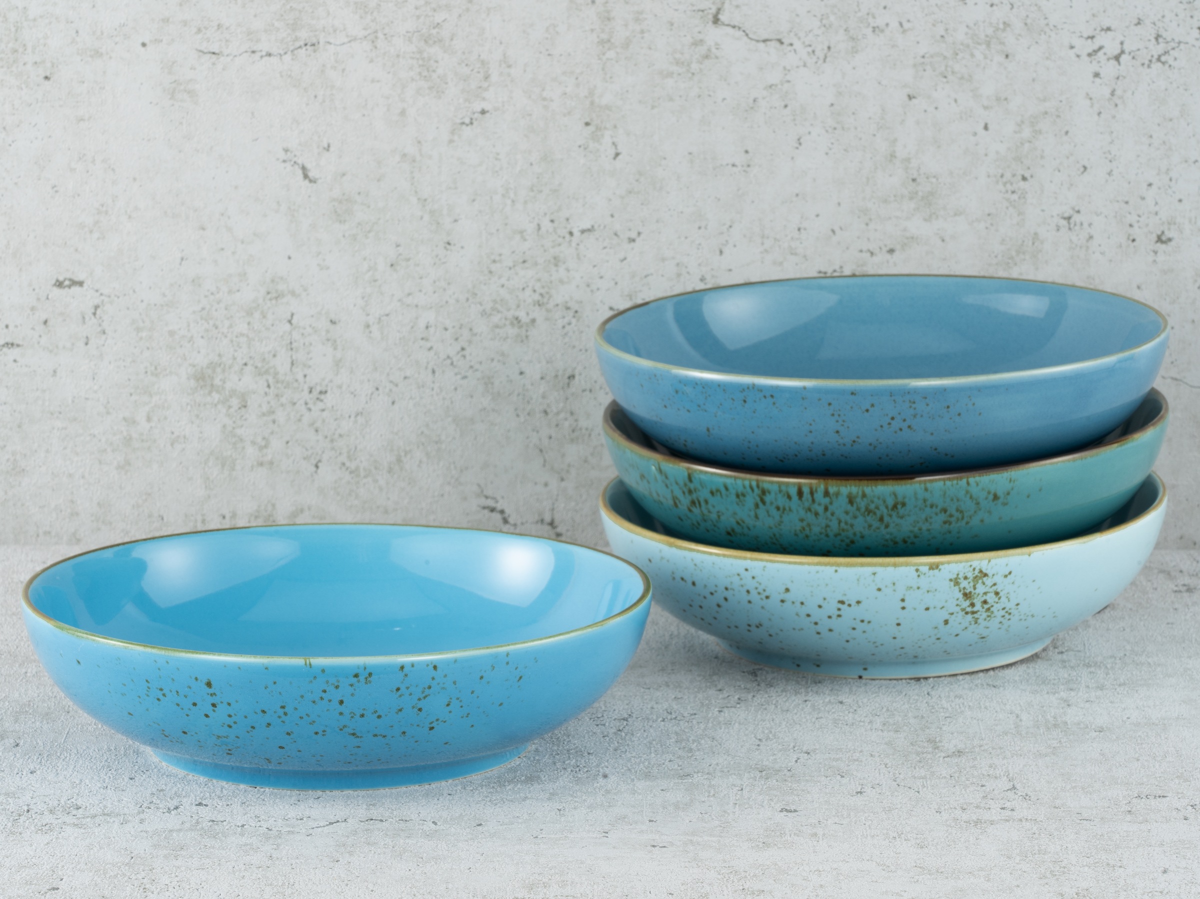 CreaTable Schale »NATURE COLLECTION«, 4 tlg., aus Steinzeug, Servierschale, günstig online kaufen