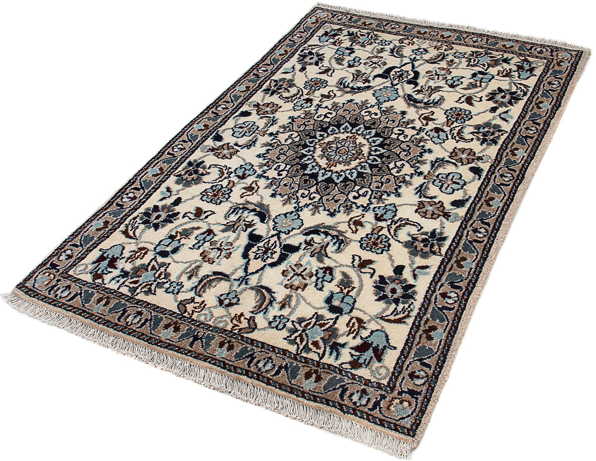 morgenland Orientteppich »Perser - Nain - Royal - 137 x 86 cm - beige«, rec günstig online kaufen