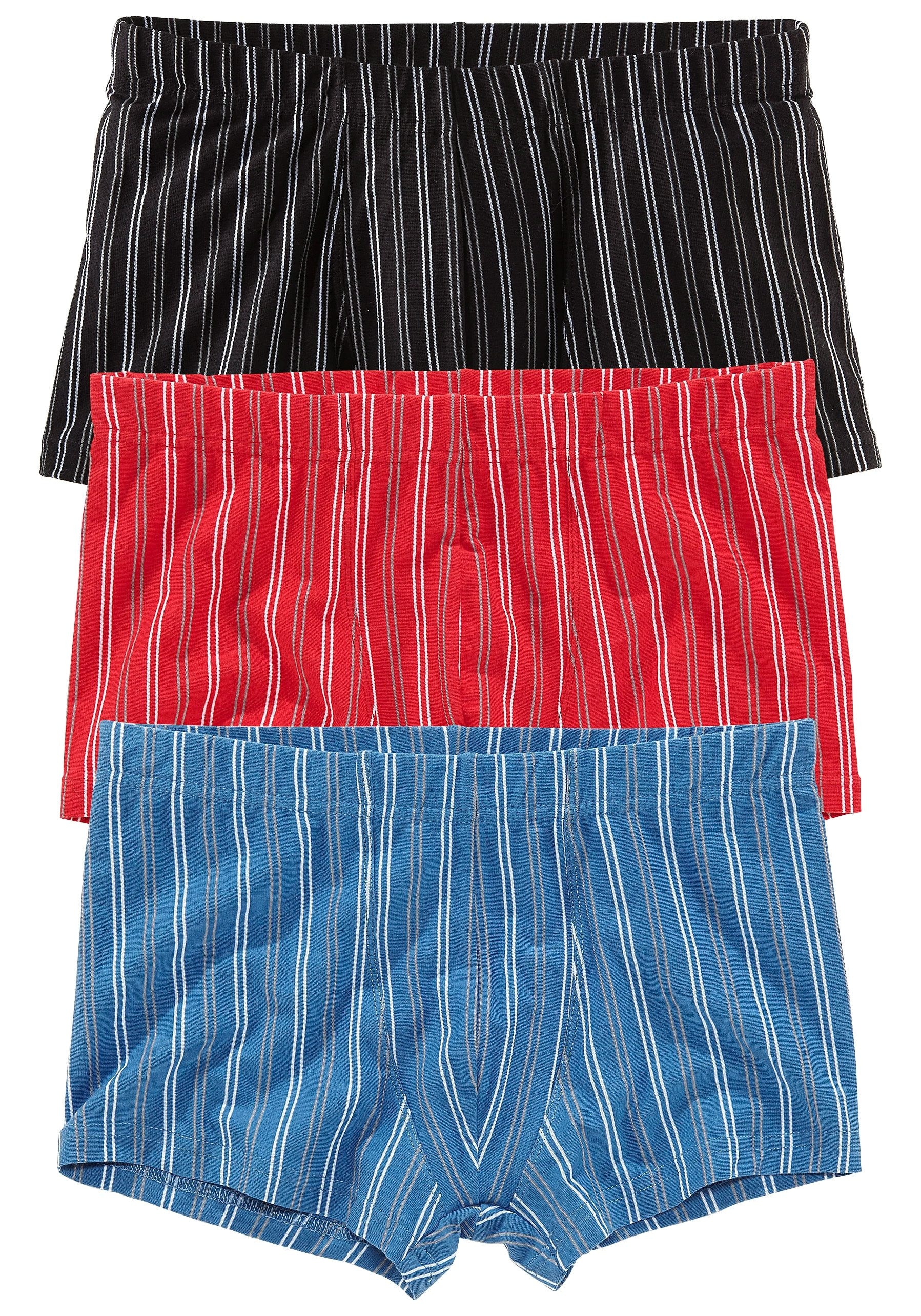 le jogger® Boxer »Boxershorts für Herren«, (Packung, 3 St.), mit garngefärbten Streifen