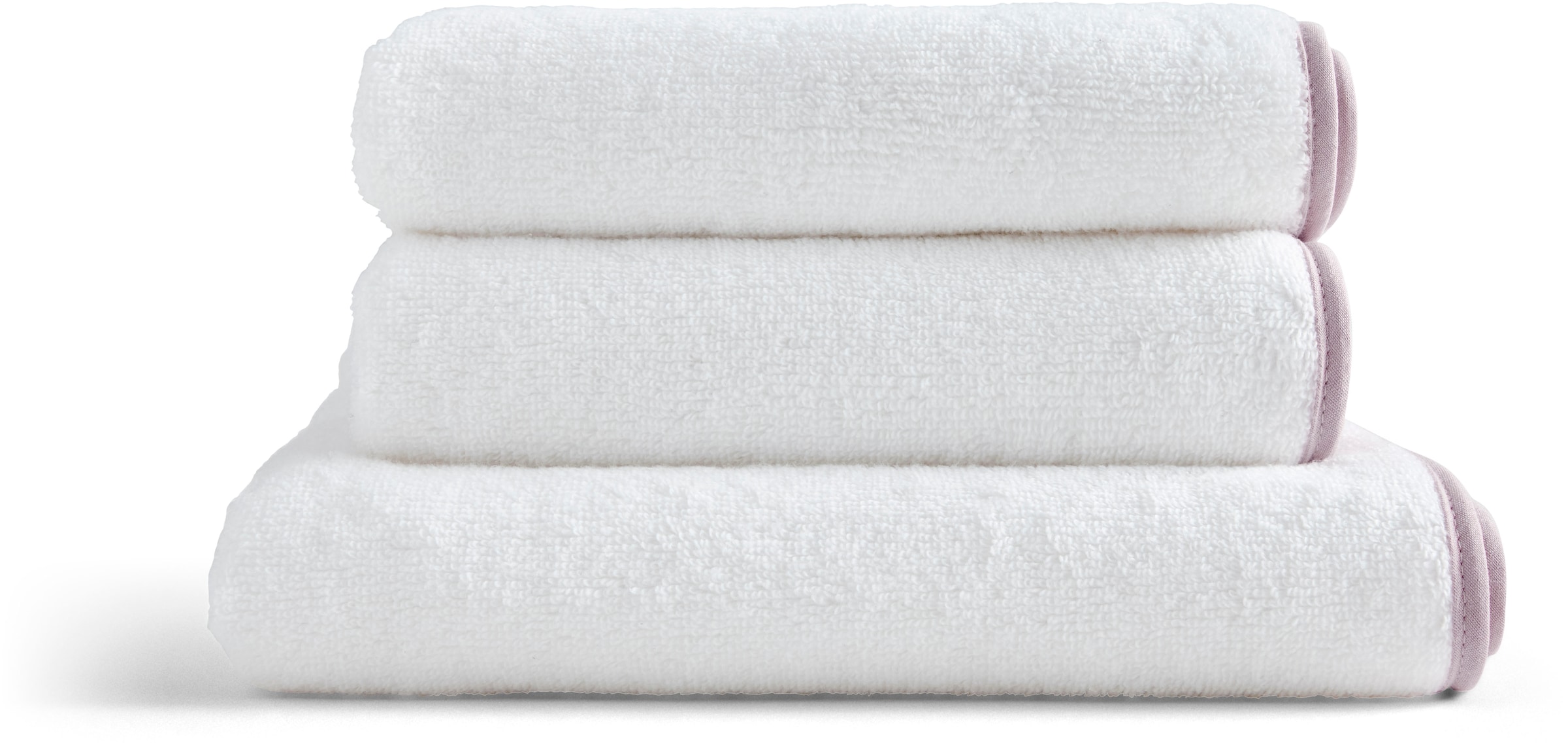 Handtuch Set »« Set 3 Stk. Walkfrottier bestehend aus 2 Handtüchern (40x76 cm) und einem Handtuch (50x100 cm) rosa Walkfrottier, Obermaterial: 100% 