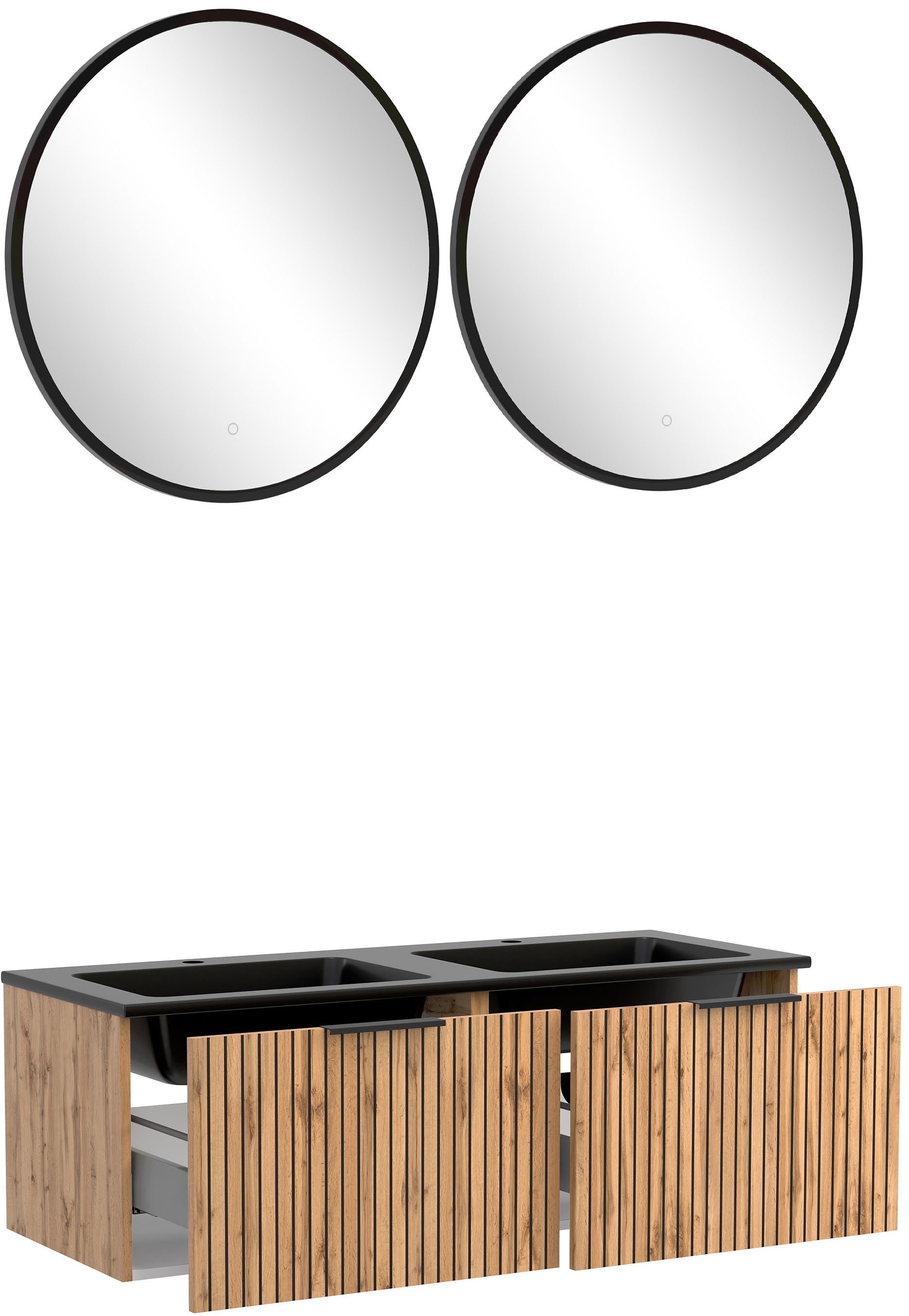 welltime Badmöbel-Set »Welltime, Carlton Waschtisch-Set, 80 oder 120 cm, ge günstig online kaufen