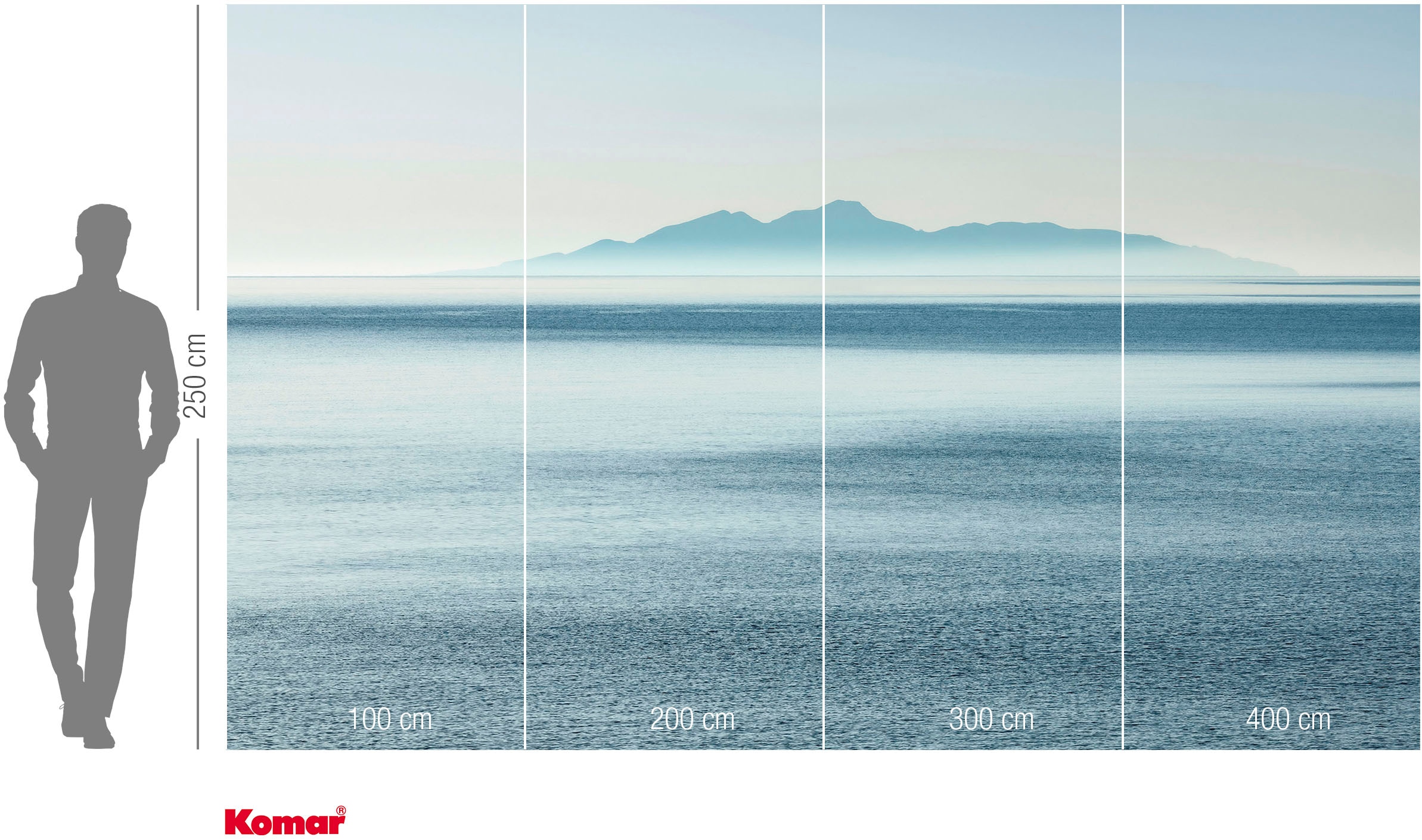 Komar Fototapete »Vlies Fototapete - Waterside - Größe 400 x 250 cm« Motiv | bedruckt glatt