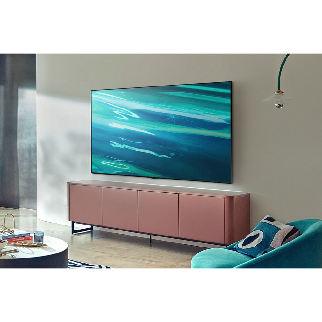 Samsung QLED-Fernseher »GQ65Q80AAT«, 163 cm/65 Zoll, 4K Ultra HD, Smart-TV, Quantum HDR 1500,Quantum Prozessor 4K,Direct Full Array