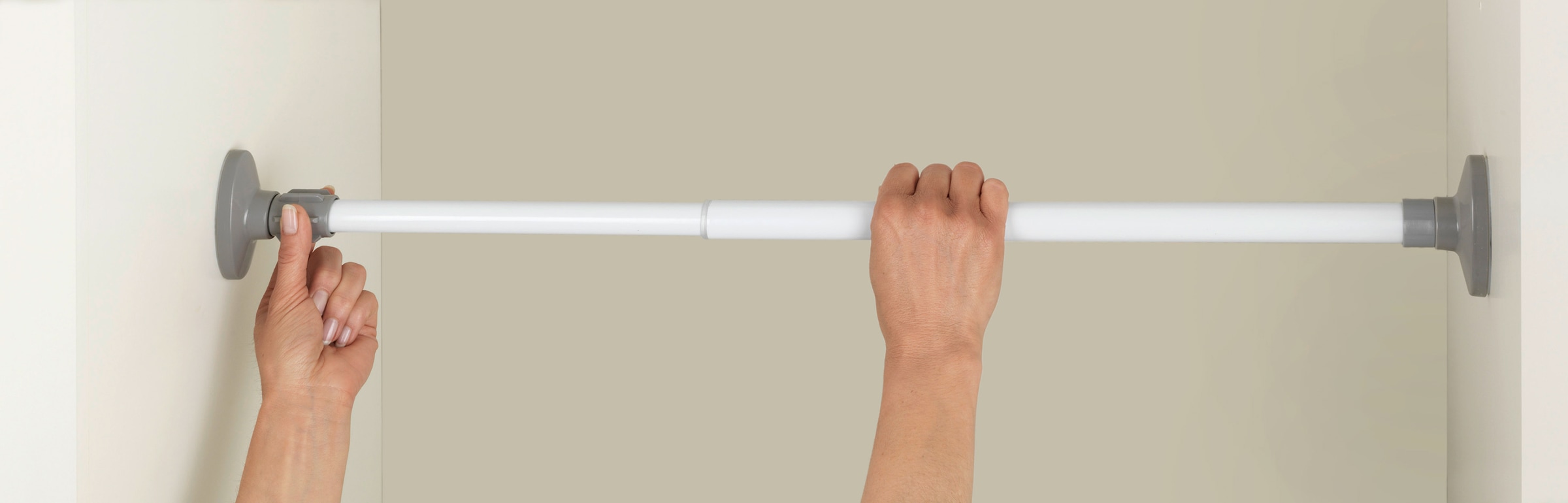 WENKO Klemmstange »Herkules«, ausziehbar, 80-145 cm, stufenlos ausziehbar