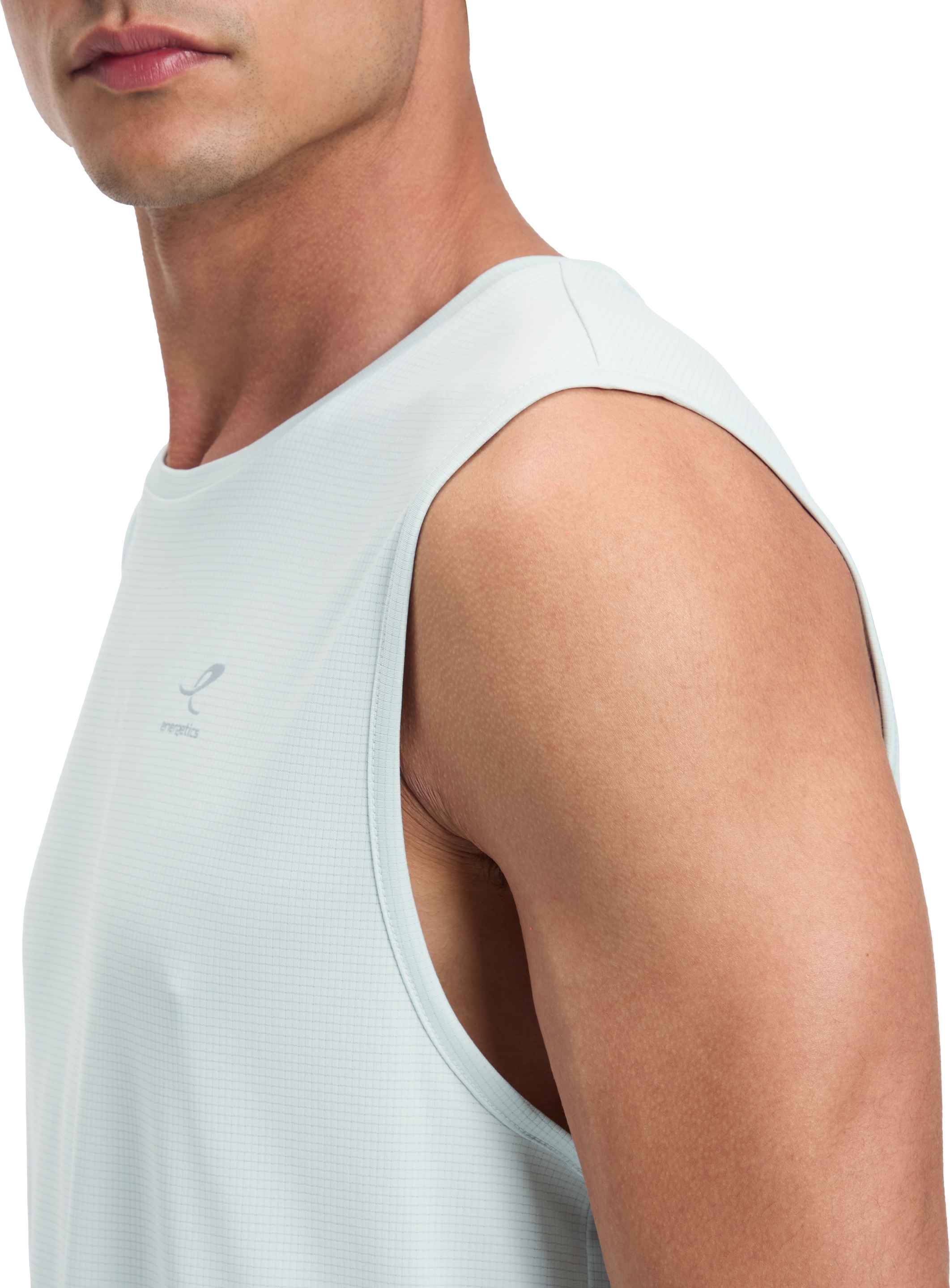 Energetics Laufshirt »HE.-TANK-SHIRT STEFAN SL M« mit Rundhalsausschnitt mit Bündchen, aus Polyester, Regular Fit